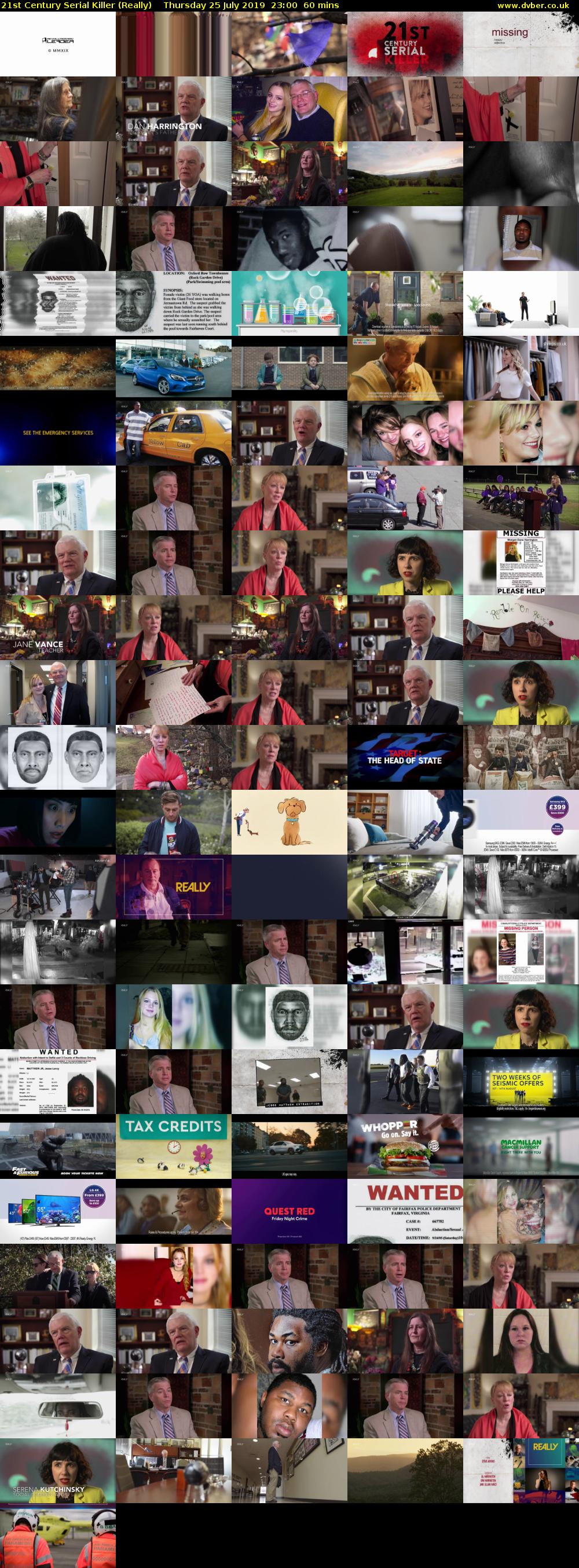 21st Century Serial Killer (Really) Thursday 25 July 2019 23:00 - 00:00