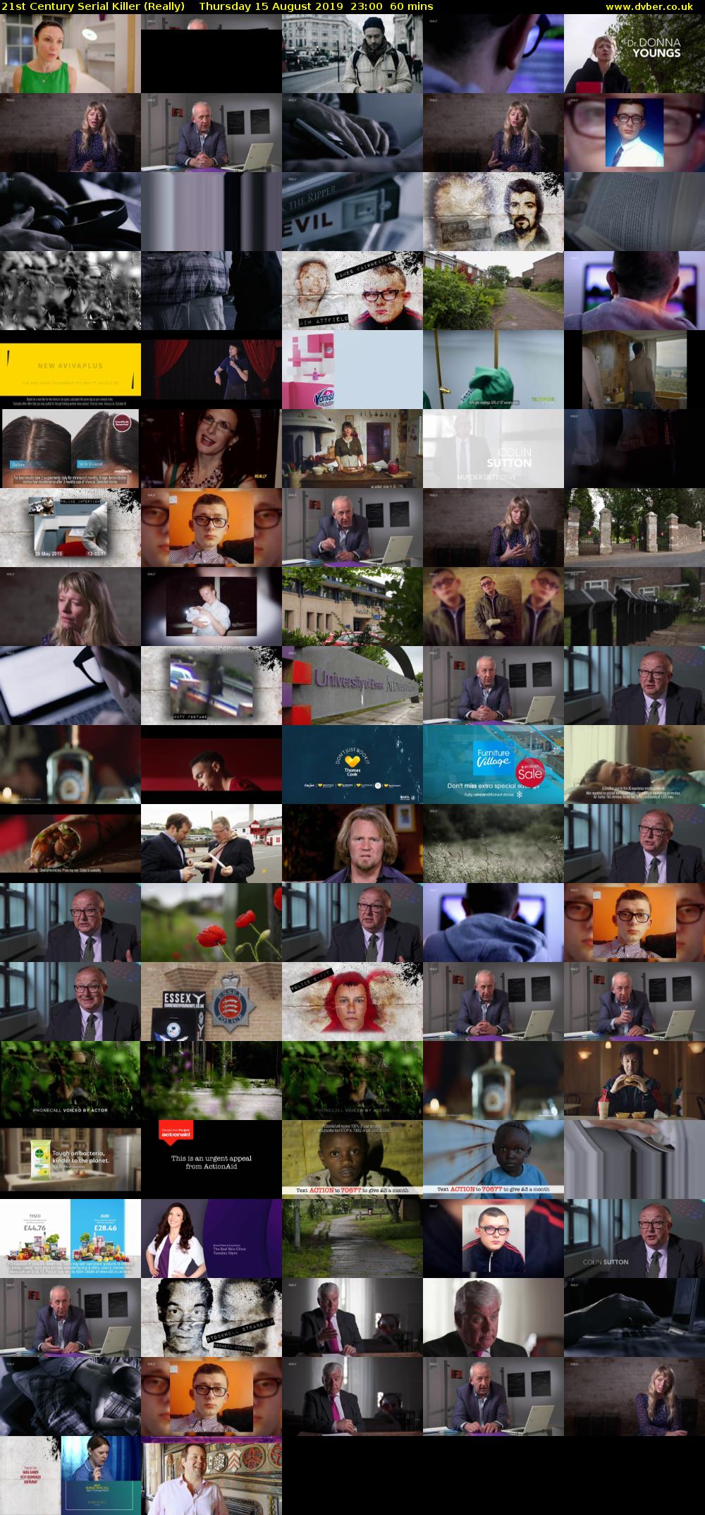 21st Century Serial Killer (Really) Thursday 15 August 2019 23:00 - 00:00