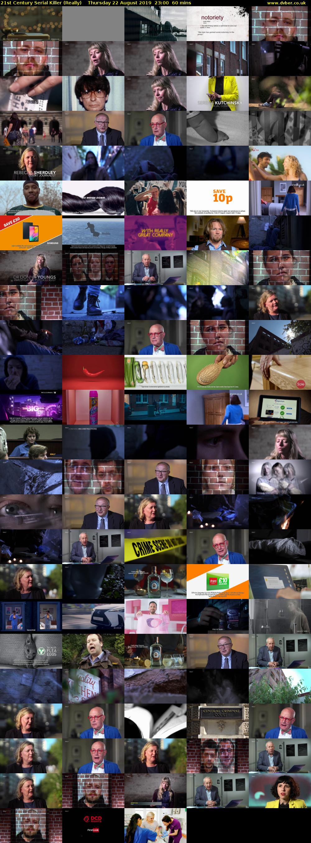 21st Century Serial Killer (Really) Thursday 22 August 2019 23:00 - 00:00