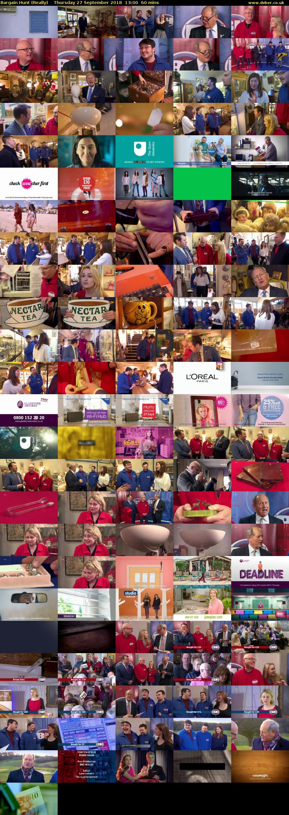 Bargain Hunt (Really) Thursday 27 September 2018 13:00 - 14:00