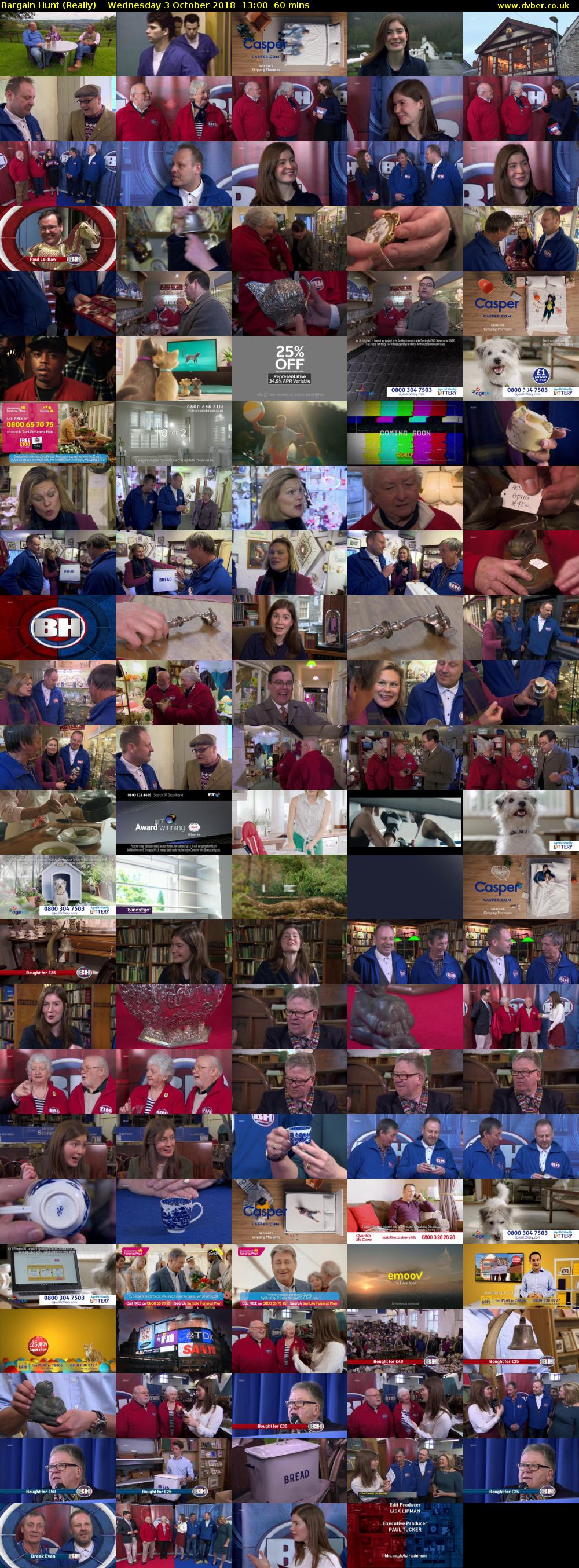 Bargain Hunt (Really) Wednesday 3 October 2018 13:00 - 14:00