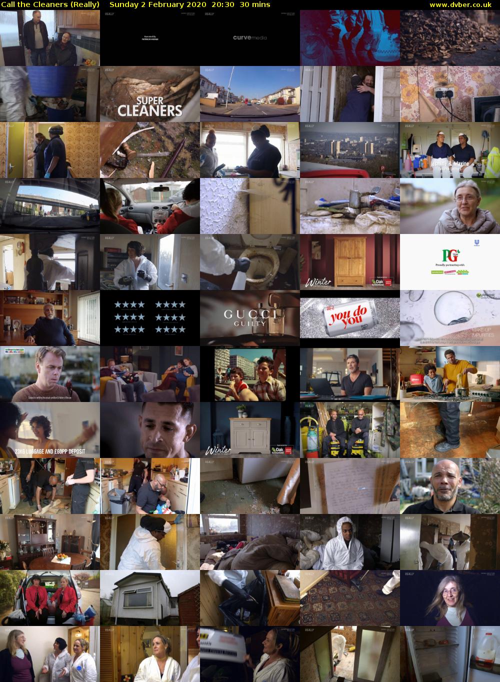 Call the Cleaners (Really) Sunday 2 February 2020 20:30 - 21:00