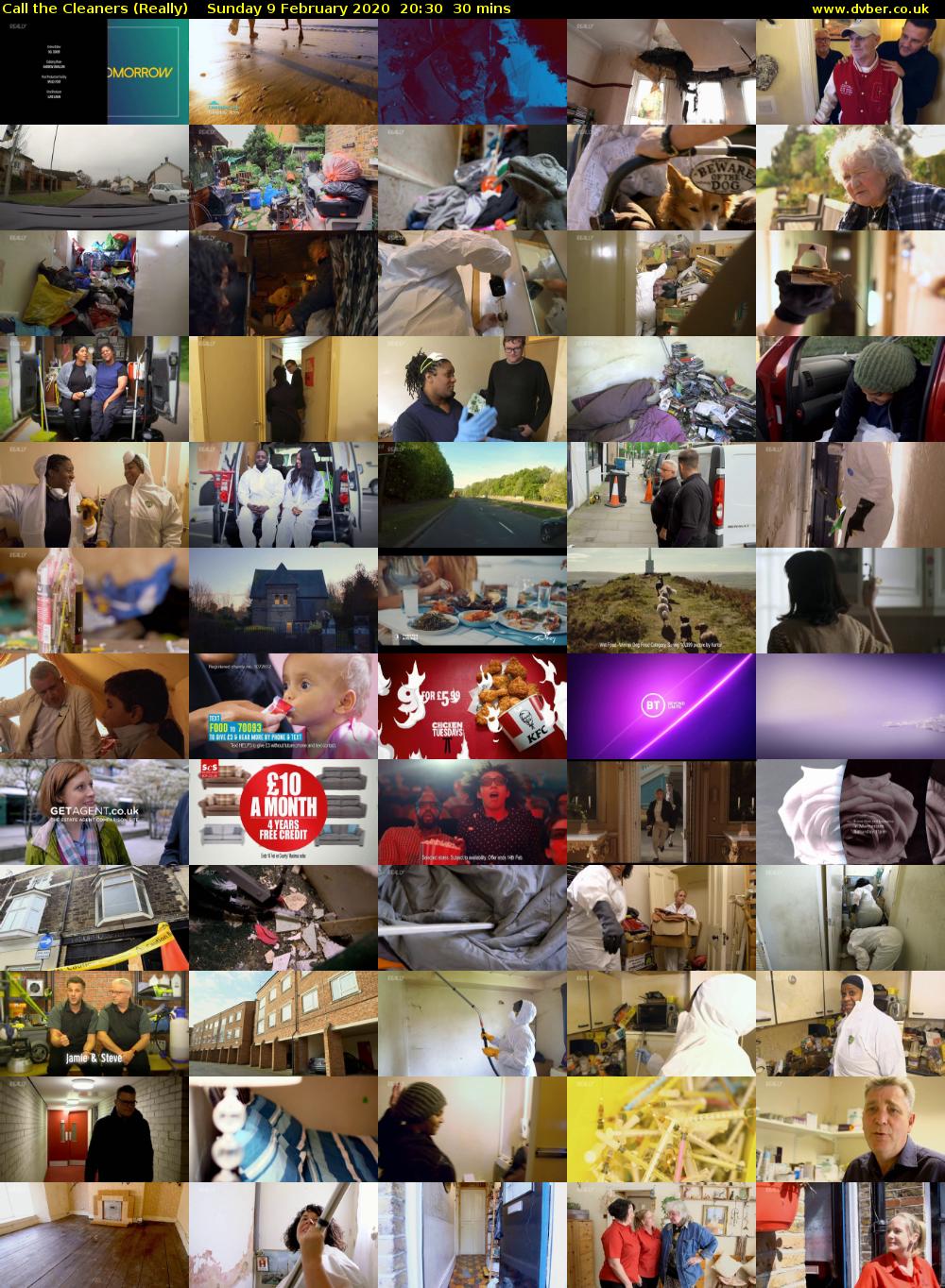 Call the Cleaners (Really) Sunday 9 February 2020 20:30 - 21:00