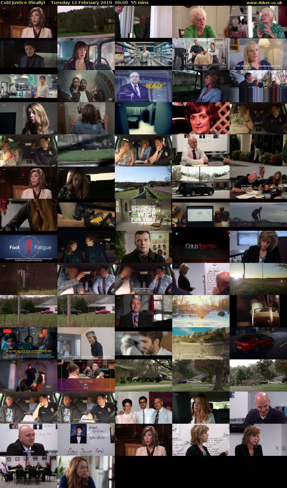 Cold Justice (Really) Tuesday 12 February 2019 00:00 - 00:55