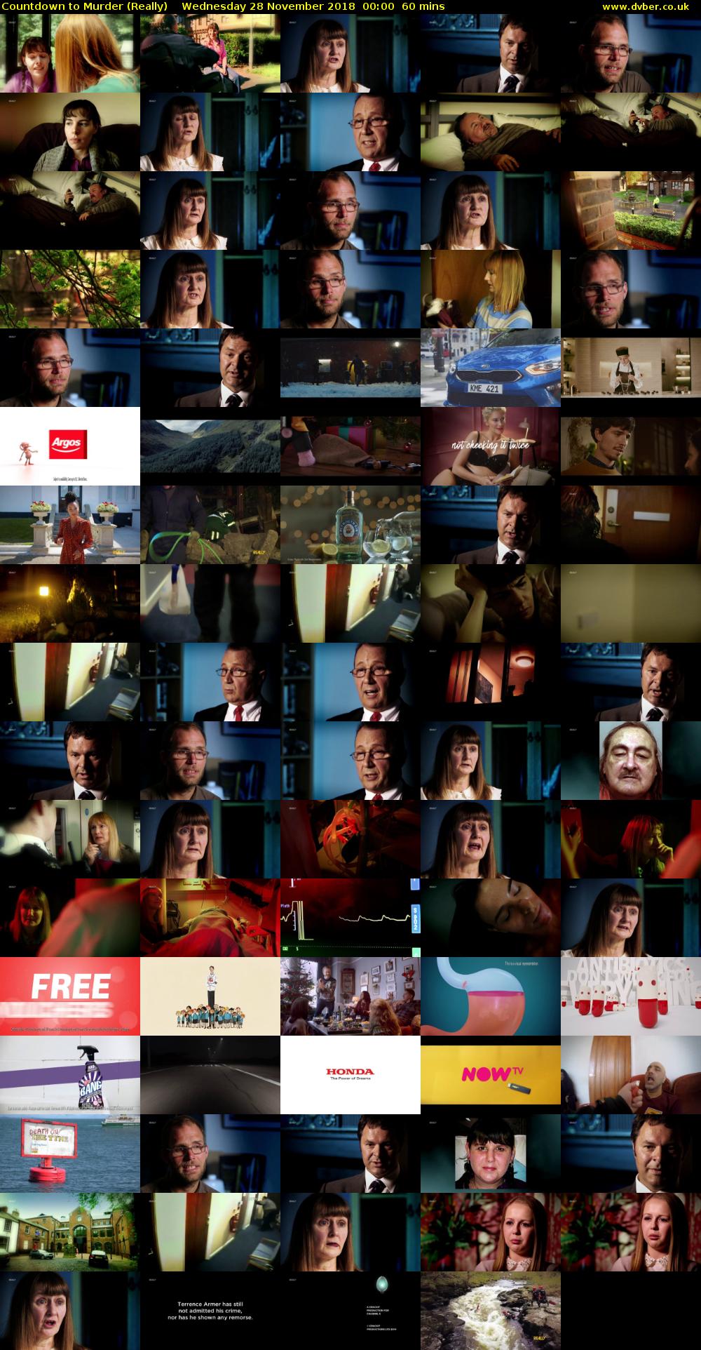 Countdown to Murder (Really) Wednesday 28 November 2018 00:00 - 01:00