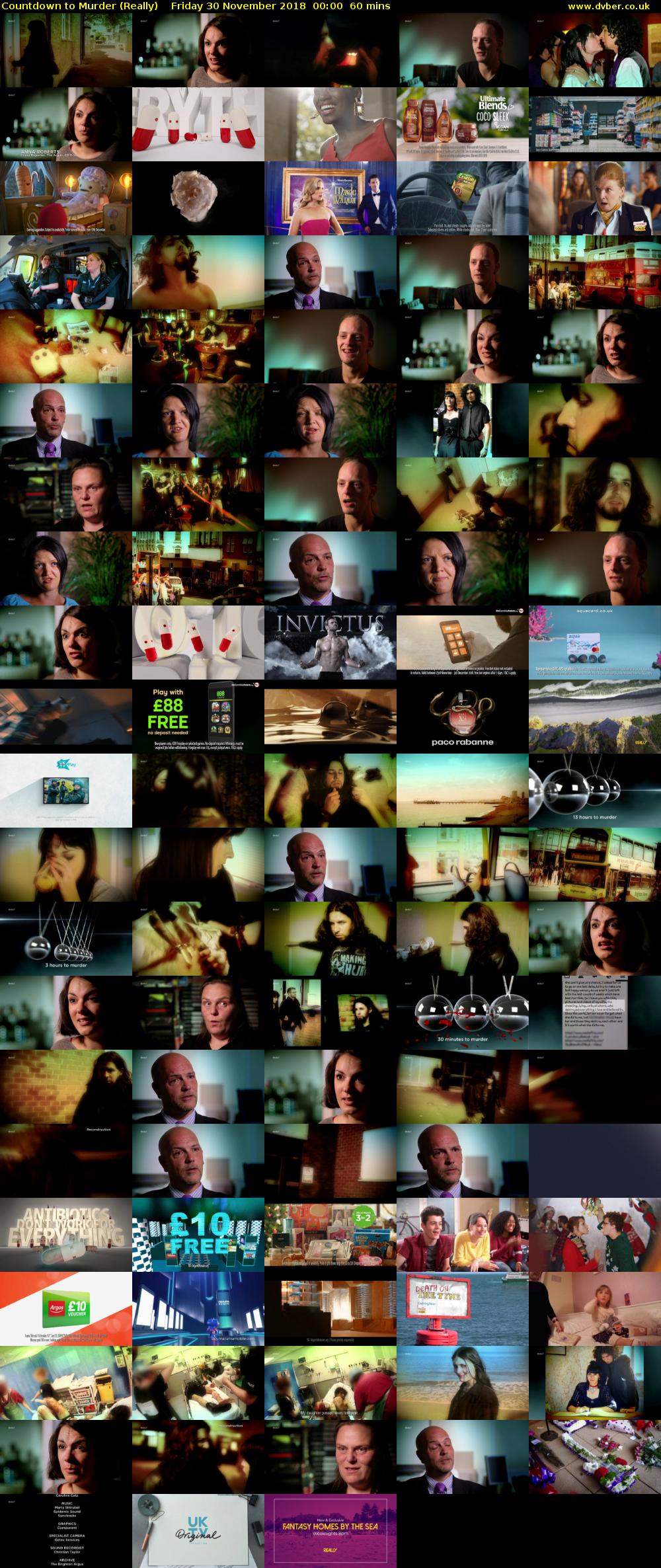 Countdown to Murder (Really) Friday 30 November 2018 00:00 - 01:00