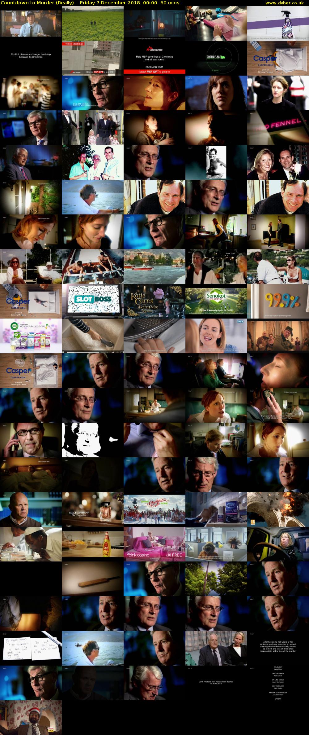 Countdown to Murder (Really) Friday 7 December 2018 00:00 - 01:00