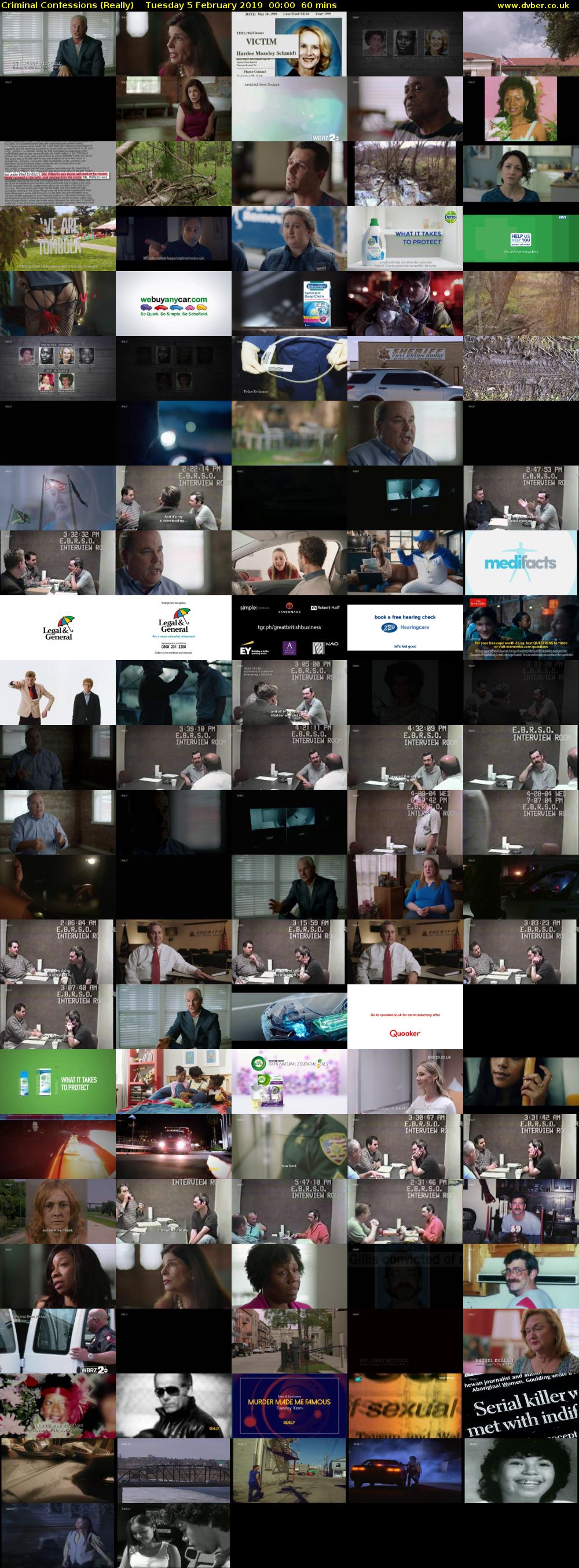 Criminal Confessions (Really) Tuesday 5 February 2019 00:00 - 01:00