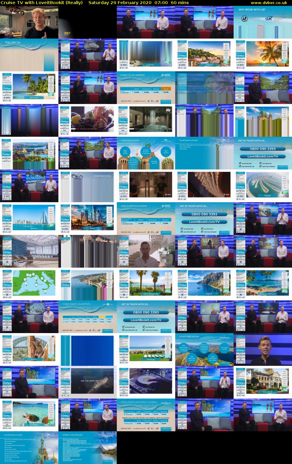Cruise TV with LoveitBookit (Really) Saturday 29 February 2020 07:00 - 08:00