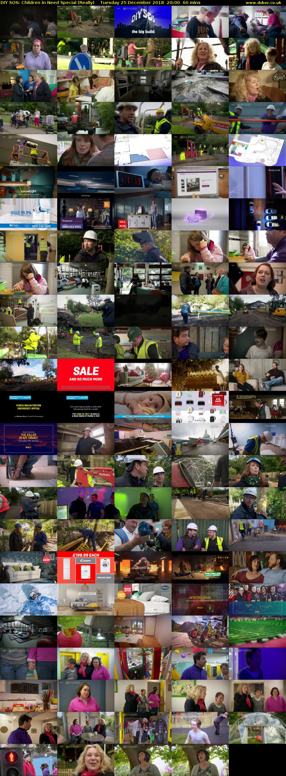 DIY SOS: Children in Need Special (Really) Tuesday 25 December 2018 20:00 - 21:00