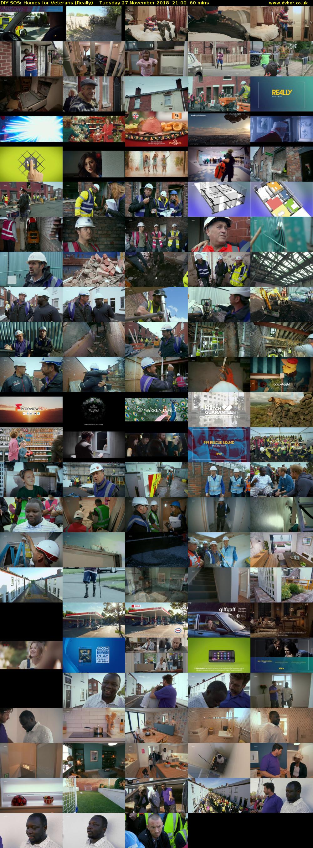 DIY SOS: Homes for Veterans (Really) Tuesday 27 November 2018 21:00 - 22:00