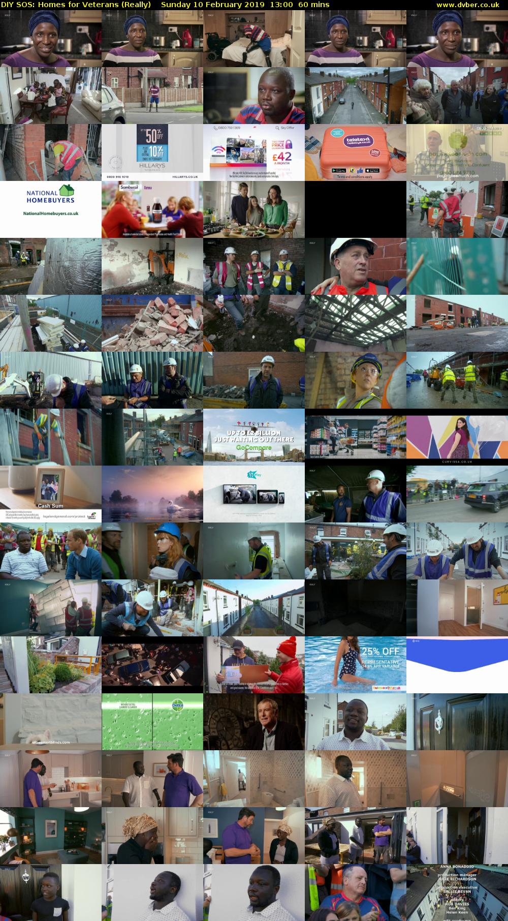 DIY SOS: Homes for Veterans (Really) Sunday 10 February 2019 13:00 - 14:00