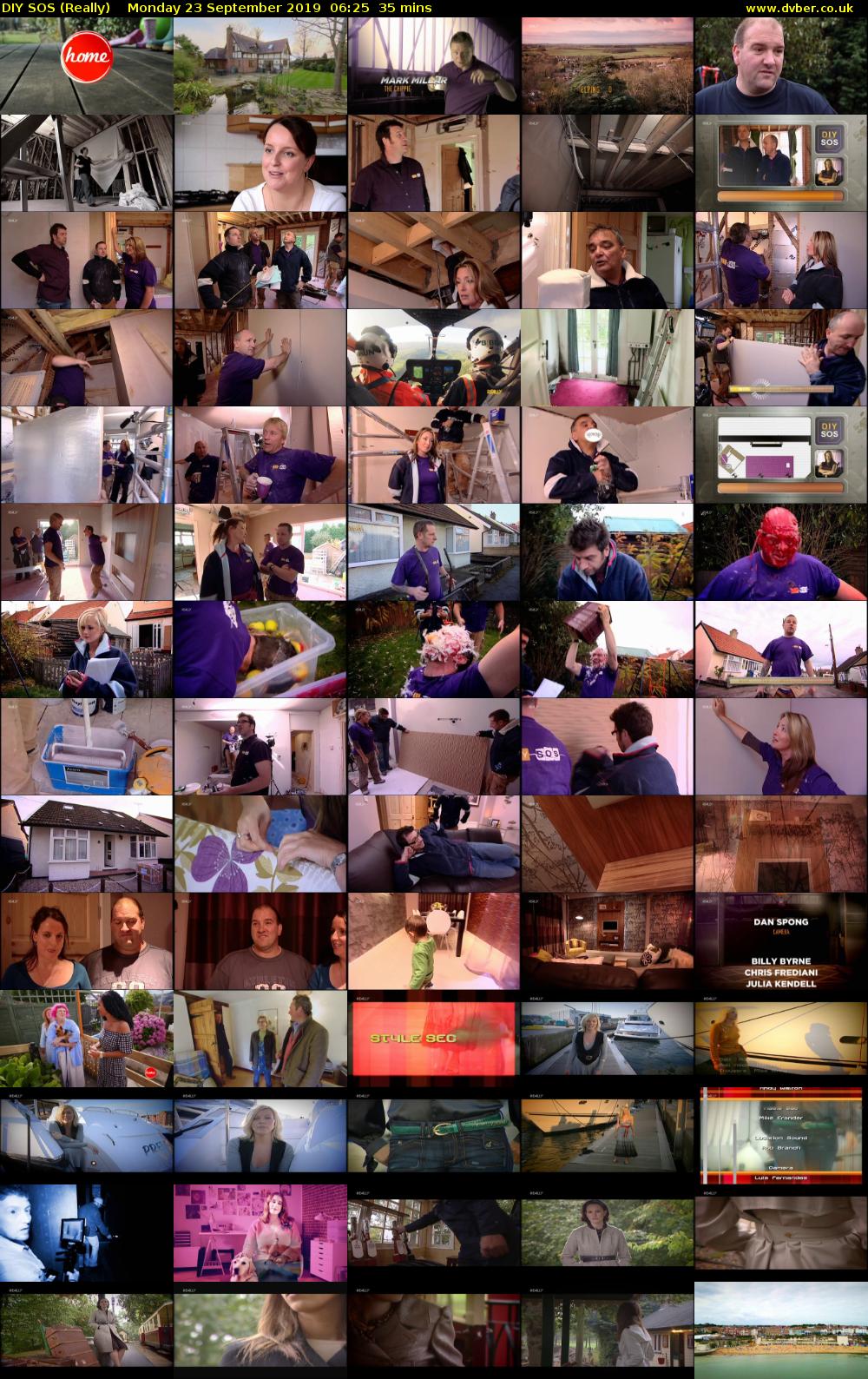 DIY SOS (Really) Monday 23 September 2019 06:25 - 07:00
