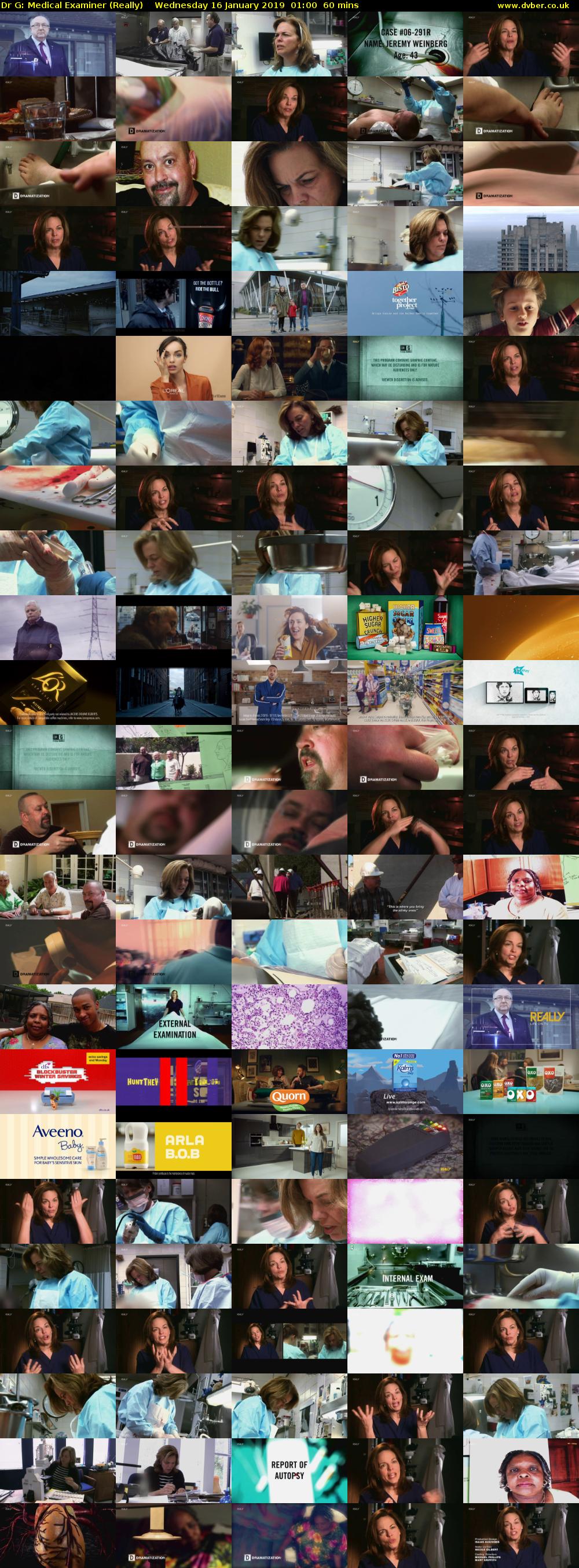 Dr G: Medical Examiner (Really) Wednesday 16 January 2019 01:00 - 02:00