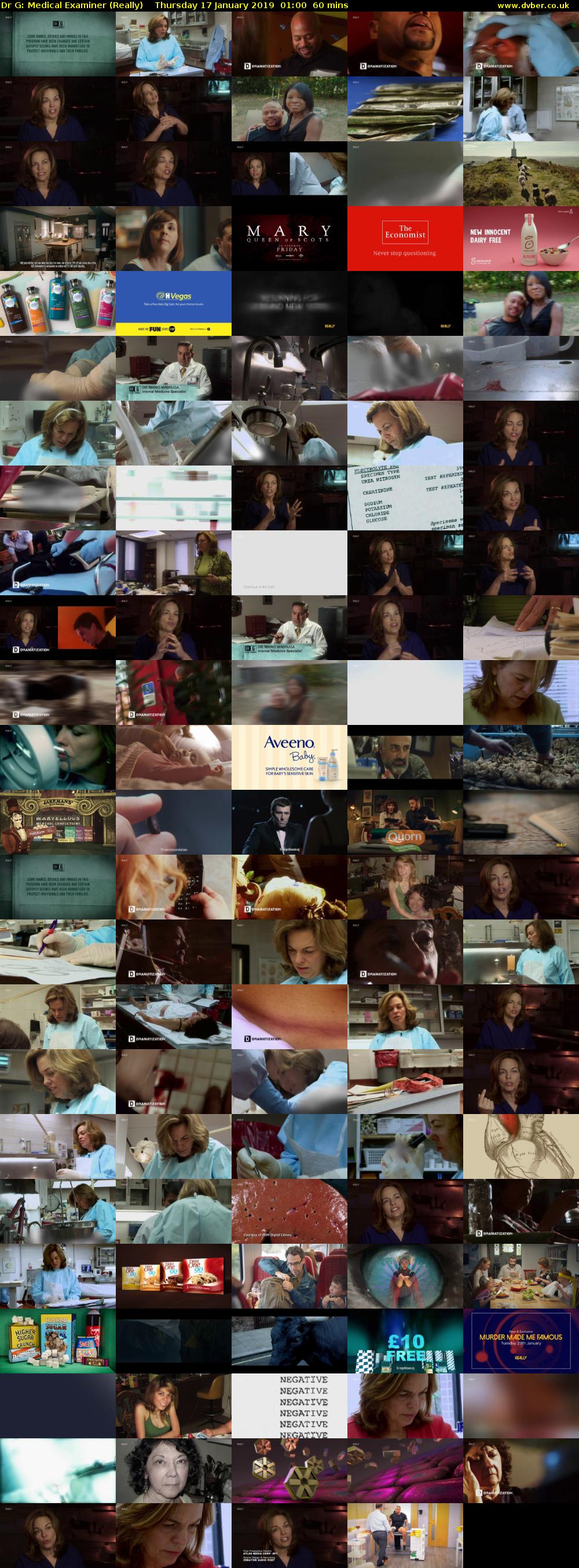 Dr G: Medical Examiner (Really) Thursday 17 January 2019 01:00 - 02:00