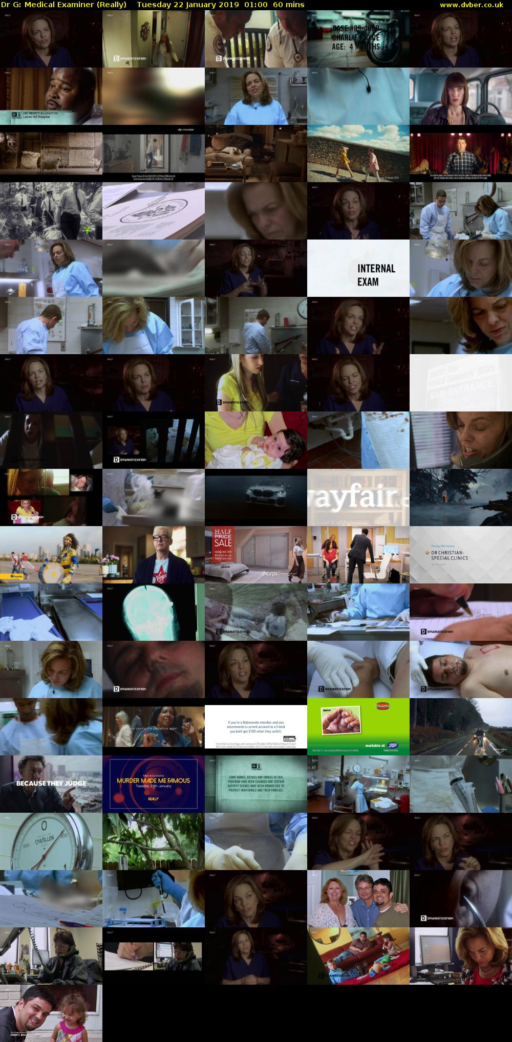 Dr G: Medical Examiner (Really) Tuesday 22 January 2019 01:00 - 02:00