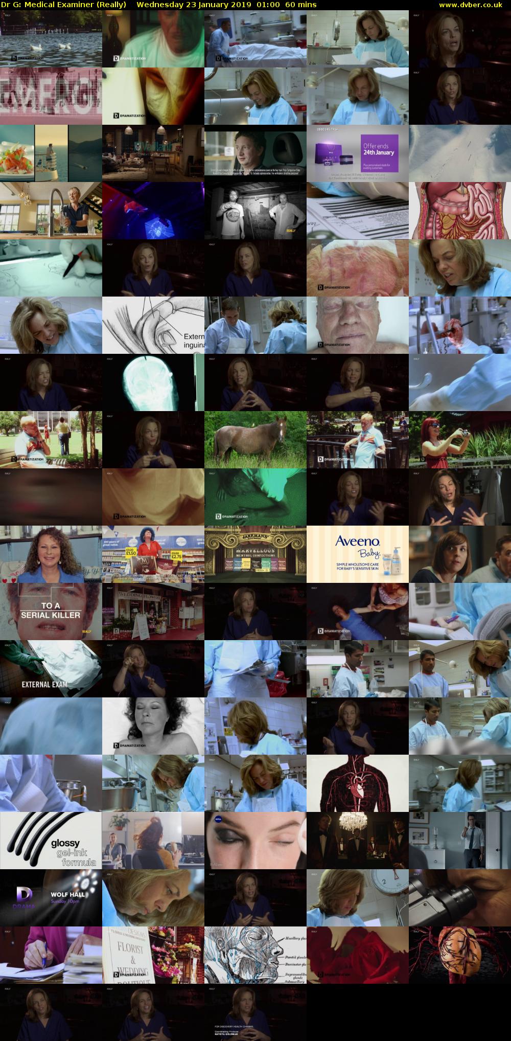 Dr G: Medical Examiner (Really) Wednesday 23 January 2019 01:00 - 02:00