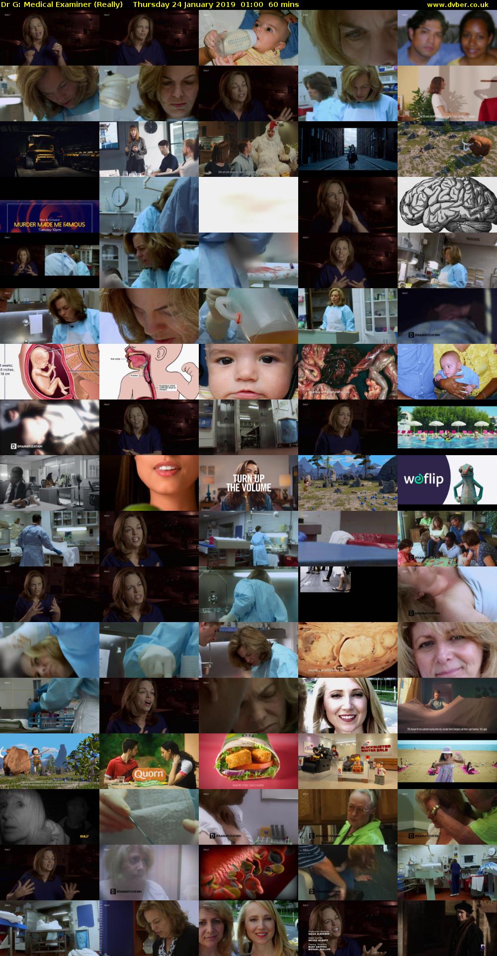 Dr G: Medical Examiner (Really) Thursday 24 January 2019 01:00 - 02:00