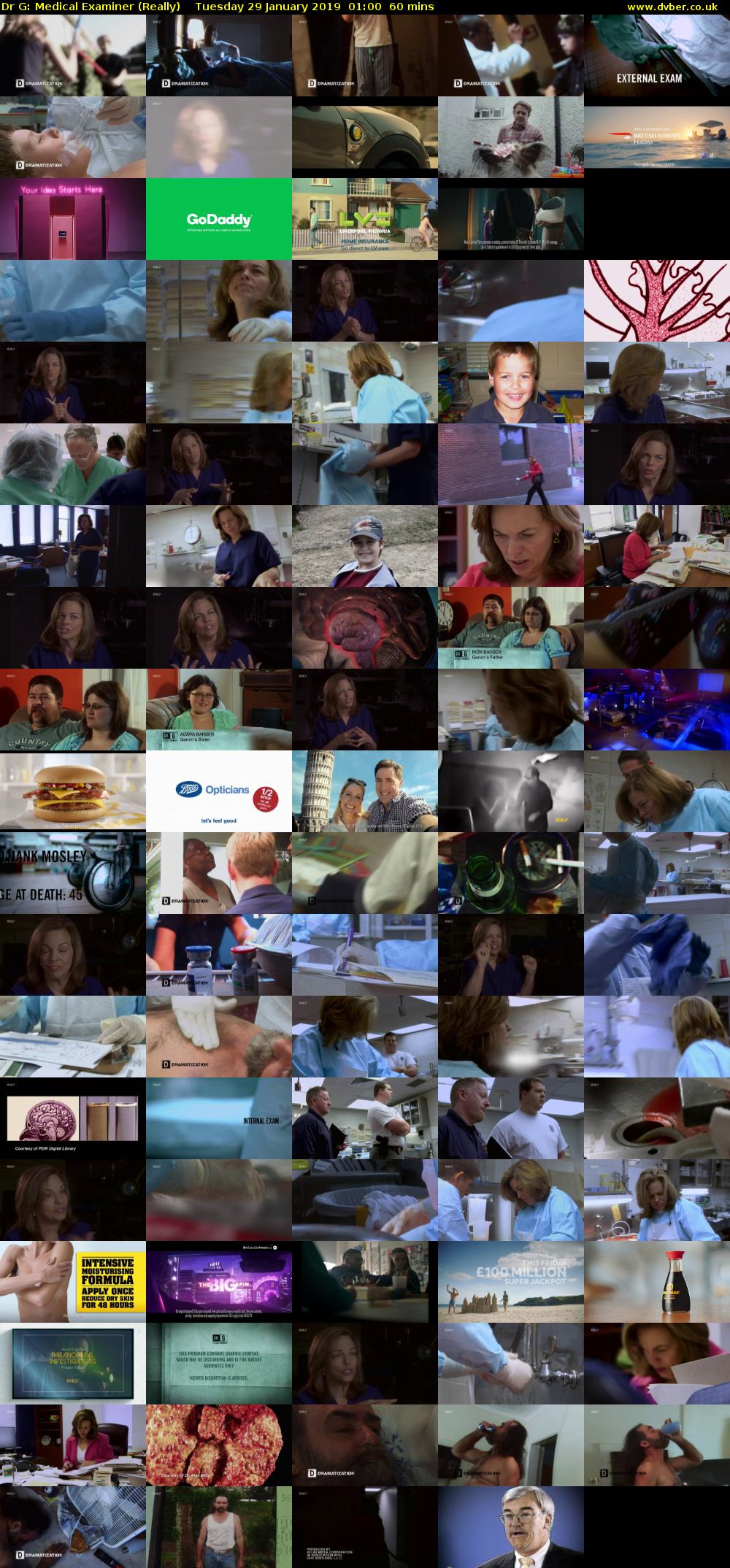 Dr G: Medical Examiner (Really) Tuesday 29 January 2019 01:00 - 02:00