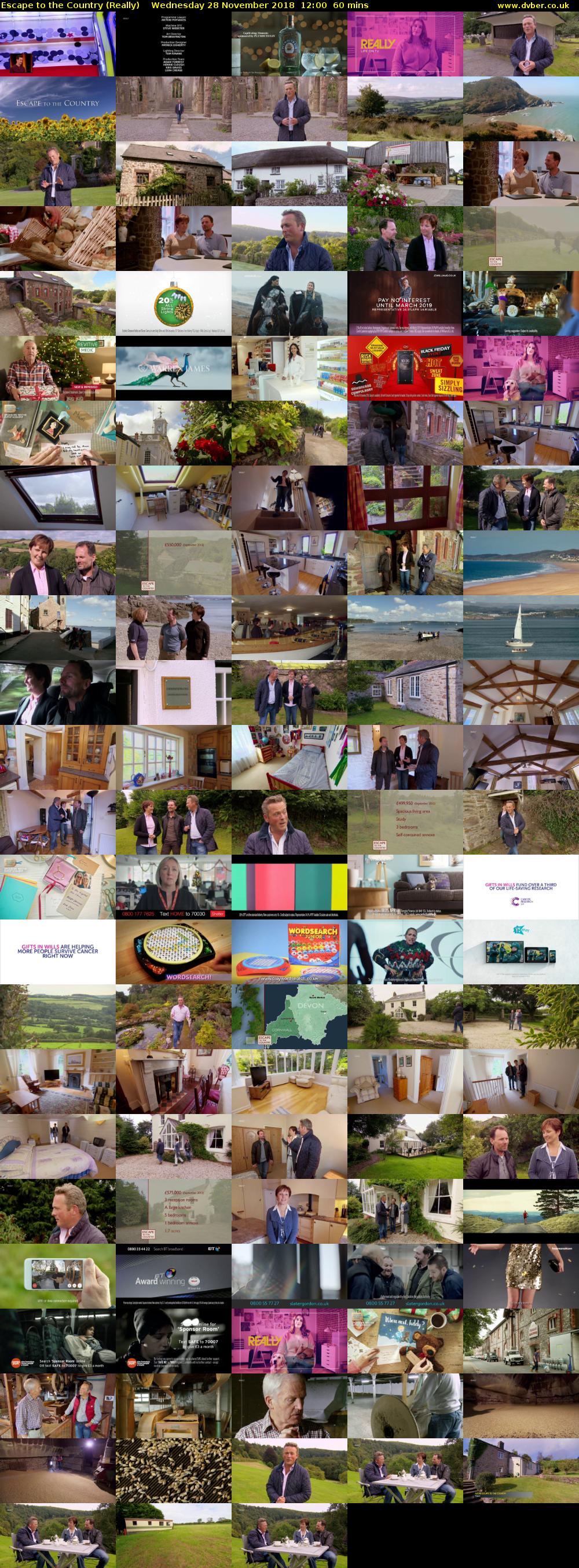 Escape to the Country (Really) Wednesday 28 November 2018 12:00 - 13:00