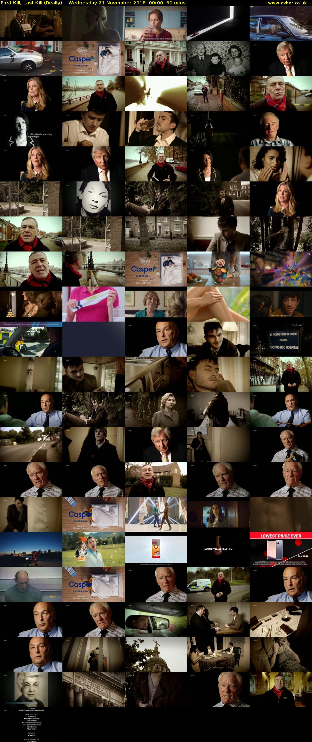 First Kill, Last Kill (Really) Wednesday 21 November 2018 00:00 - 01:00