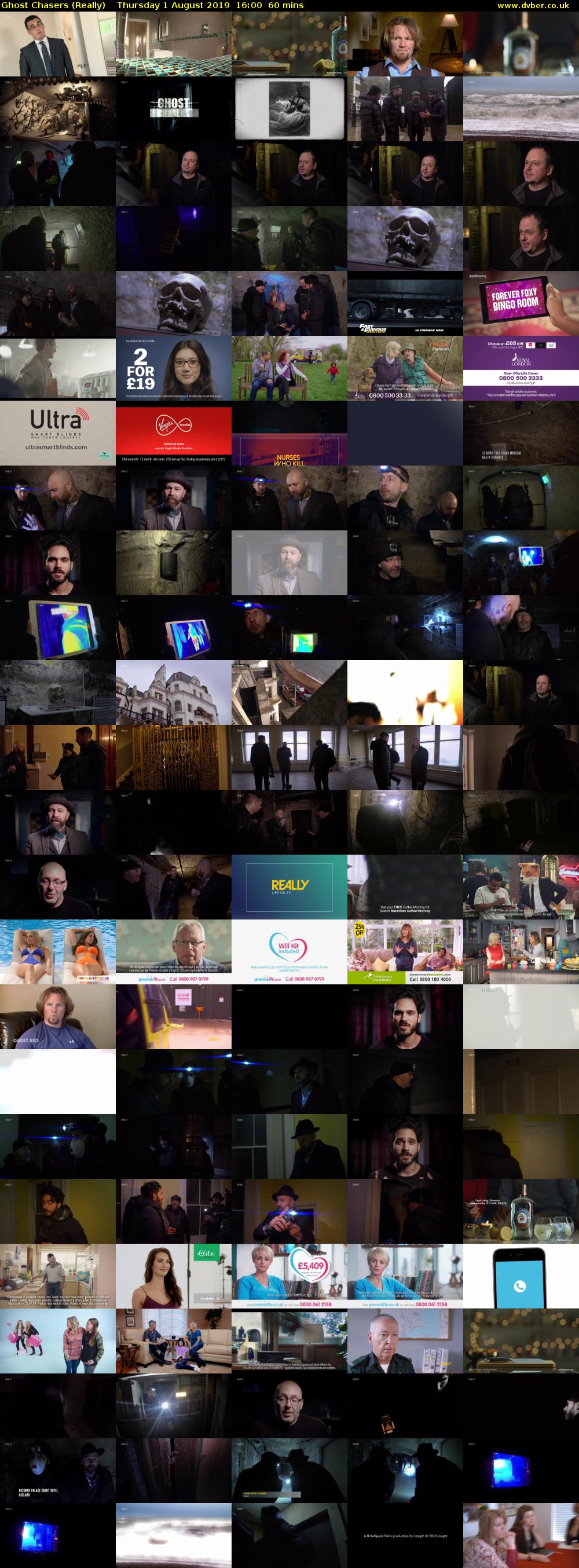 Ghost Chasers (Really) Thursday 1 August 2019 16:00 - 17:00