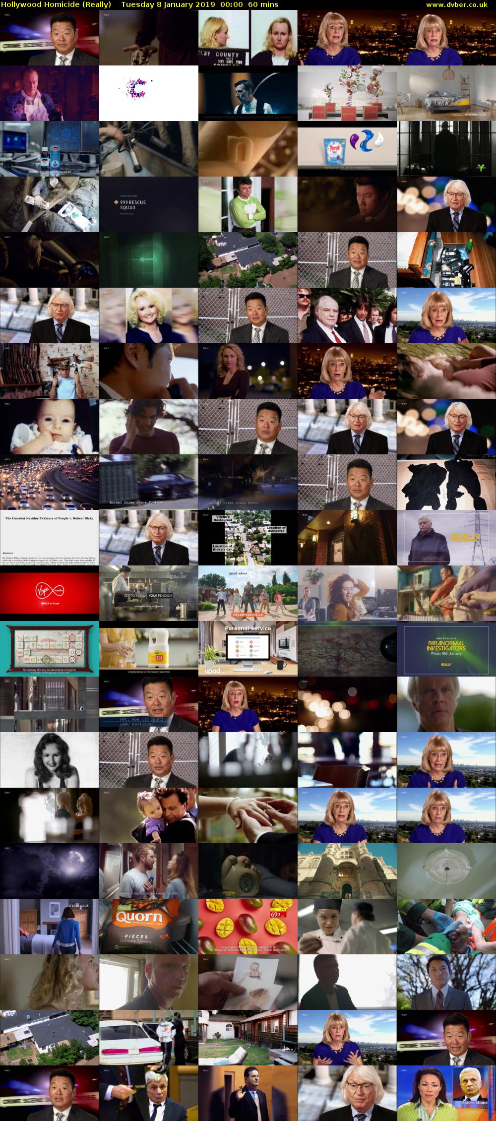 Hollywood Homicide (Really) Tuesday 8 January 2019 00:00 - 01:00