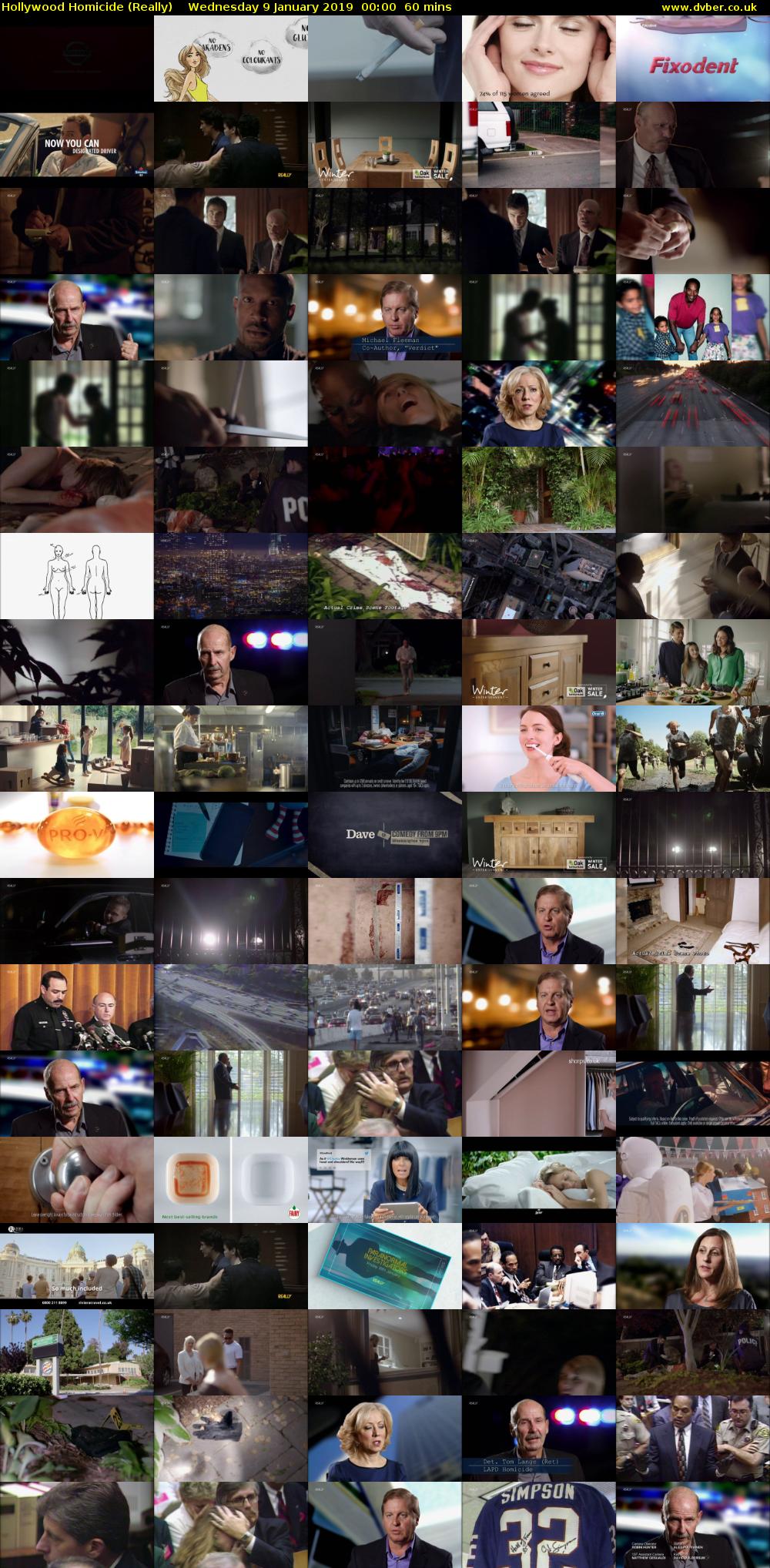 Hollywood Homicide (Really) Wednesday 9 January 2019 00:00 - 01:00