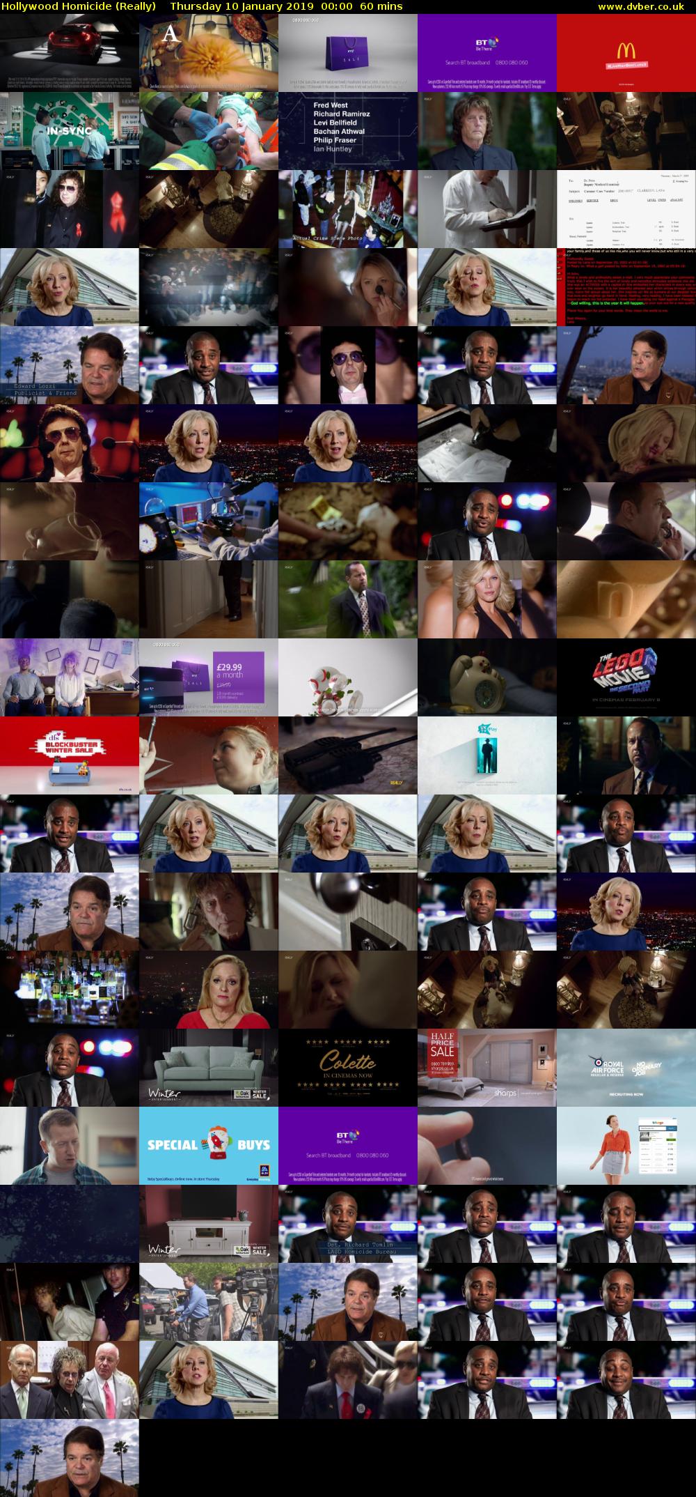 Hollywood Homicide (Really) Thursday 10 January 2019 00:00 - 01:00