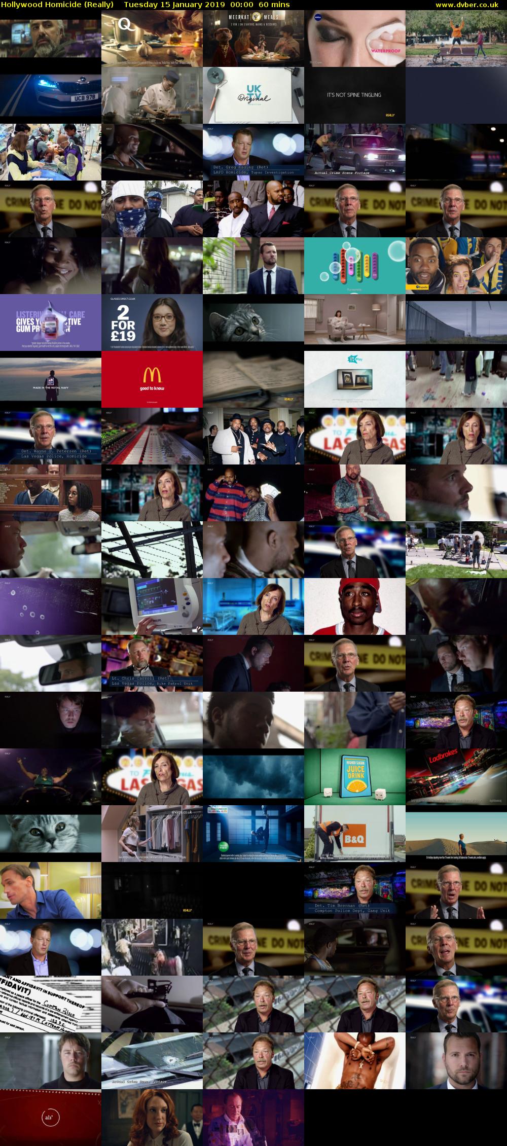 Hollywood Homicide (Really) Tuesday 15 January 2019 00:00 - 01:00