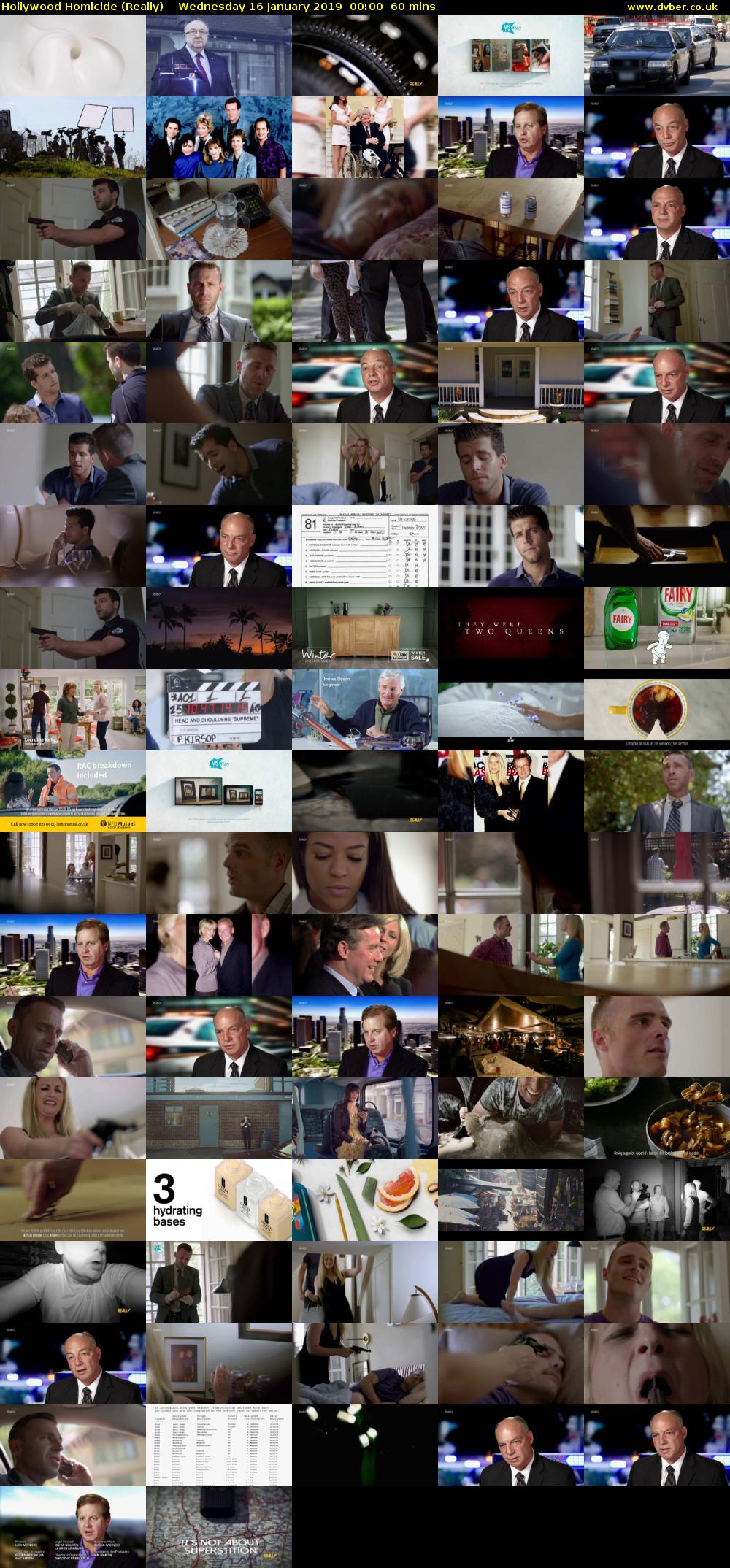 Hollywood Homicide (Really) Wednesday 16 January 2019 00:00 - 01:00