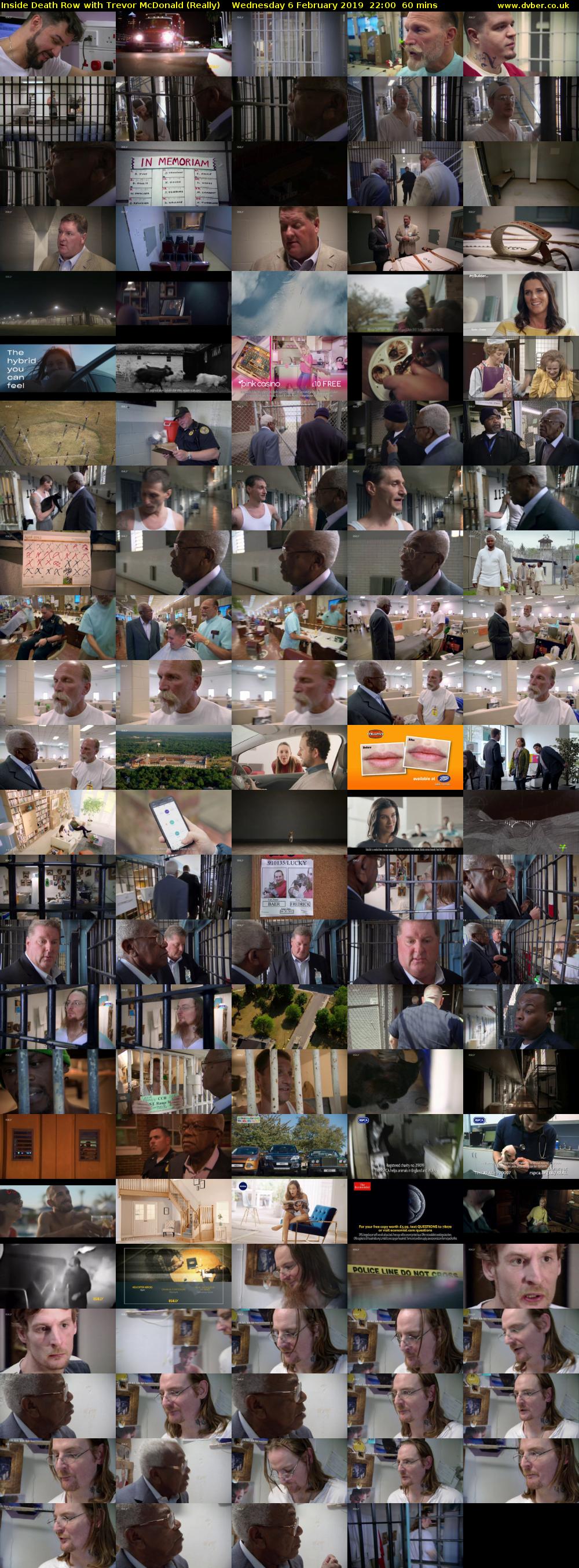Inside Death Row with Trevor McDonald (Really) Wednesday 6 February 2019 22:00 - 23:00