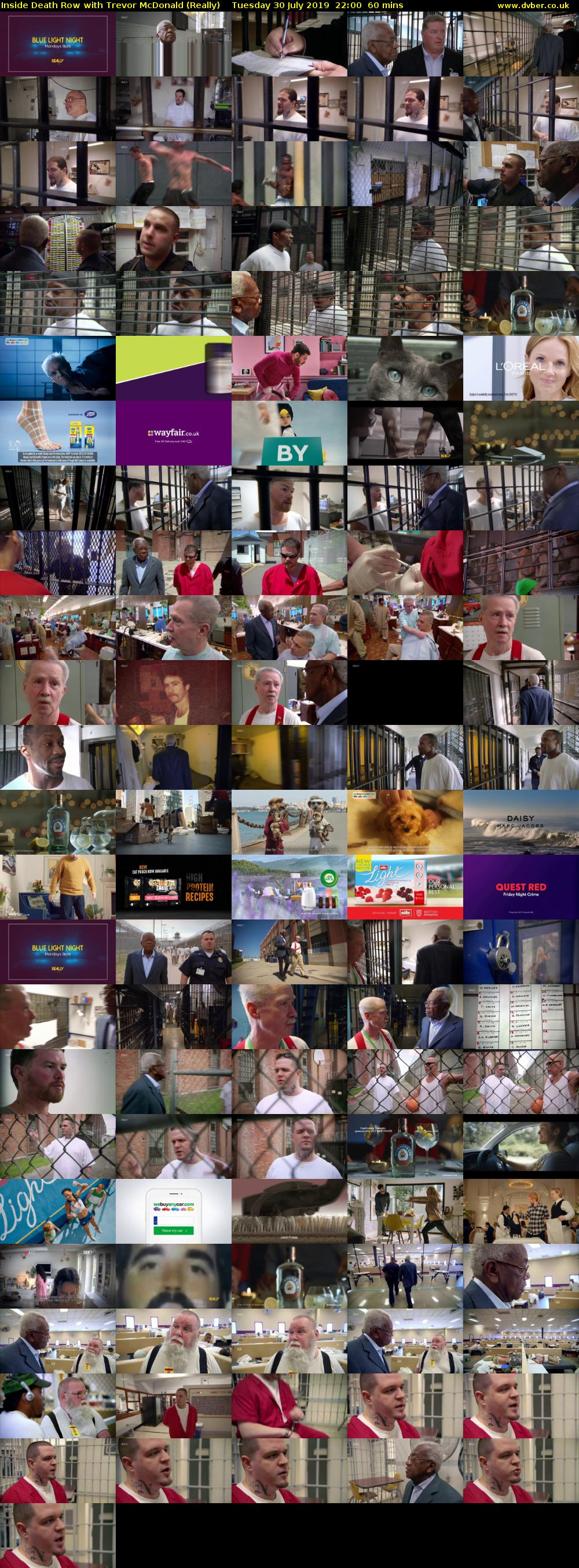 Inside Death Row with Trevor McDonald (Really) Tuesday 30 July 2019 22:00 - 23:00