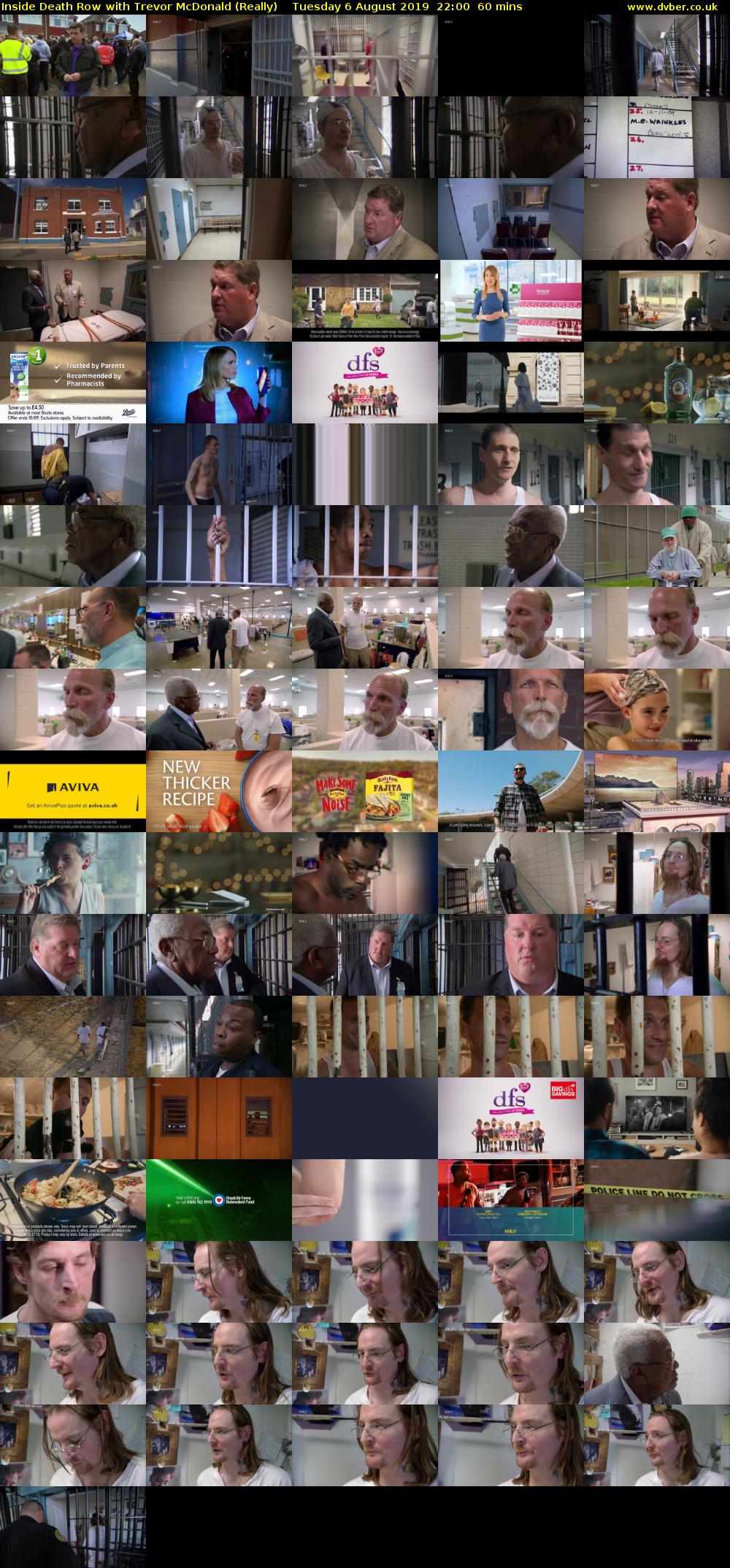 Inside Death Row with Trevor McDonald (Really) Tuesday 6 August 2019 22:00 - 23:00