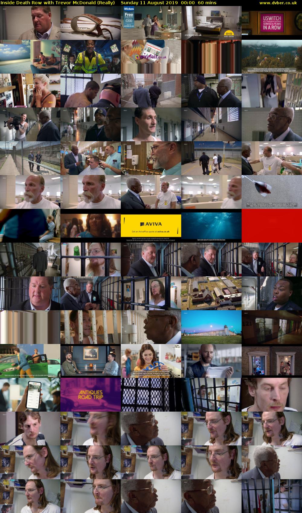 Inside Death Row with Trevor McDonald (Really) Sunday 11 August 2019 00:00 - 01:00