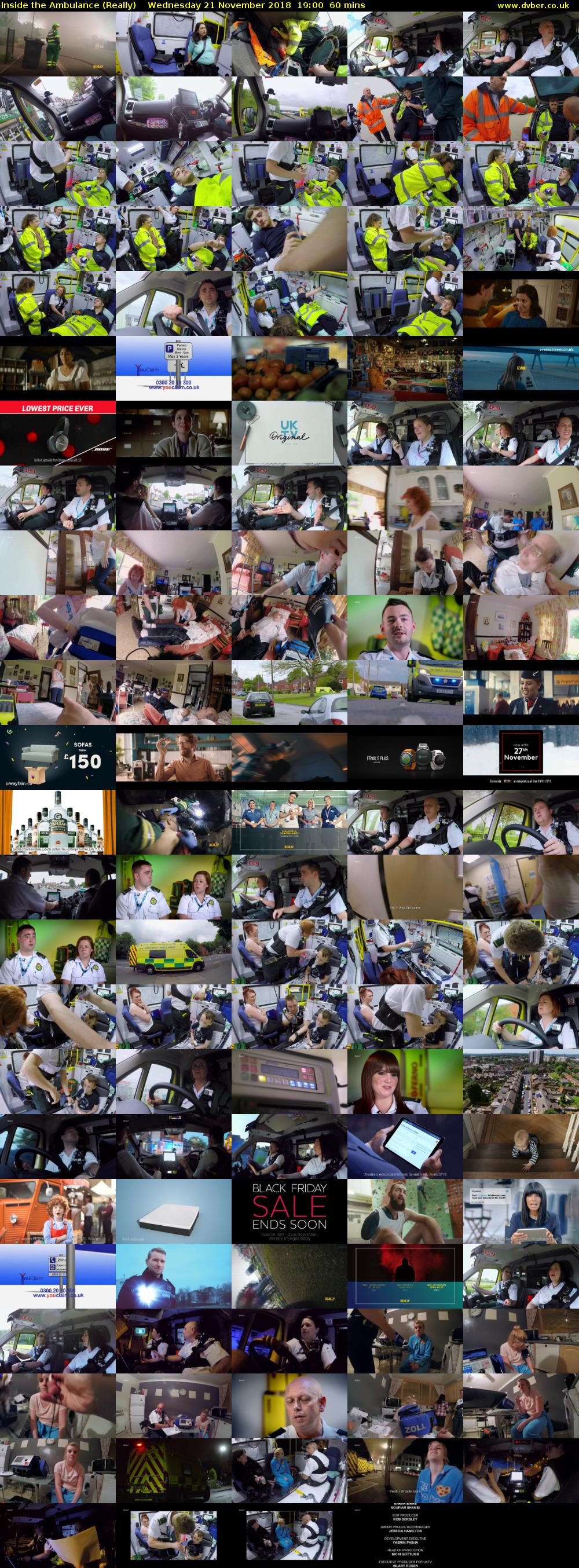 Inside the Ambulance (Really) Wednesday 21 November 2018 19:00 - 20:00