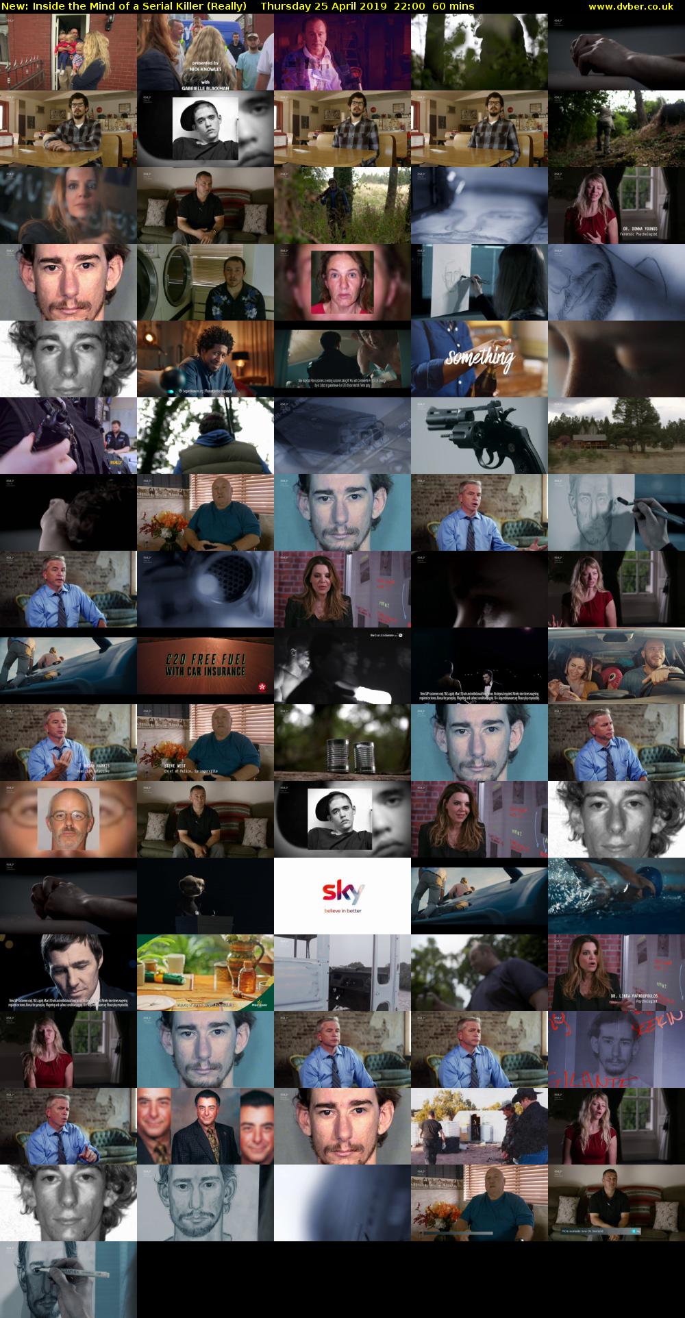 Inside the Mind of a Serial Killer (Really) Thursday 25 April 2019 22:00 - 23:00