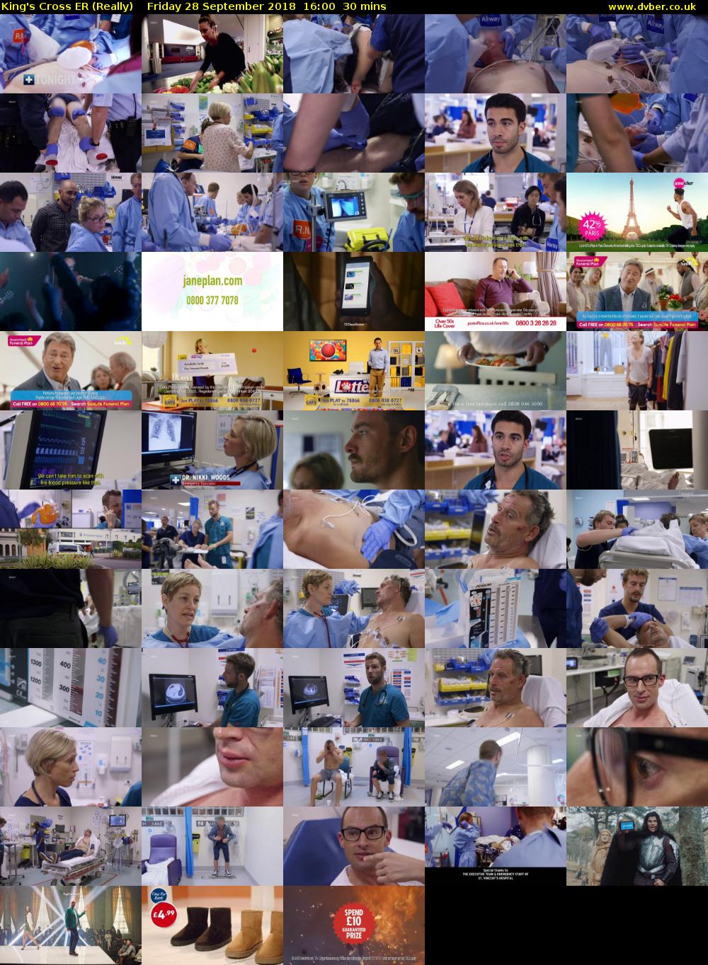 King's Cross ER (Really) Friday 28 September 2018 16:00 - 16:30