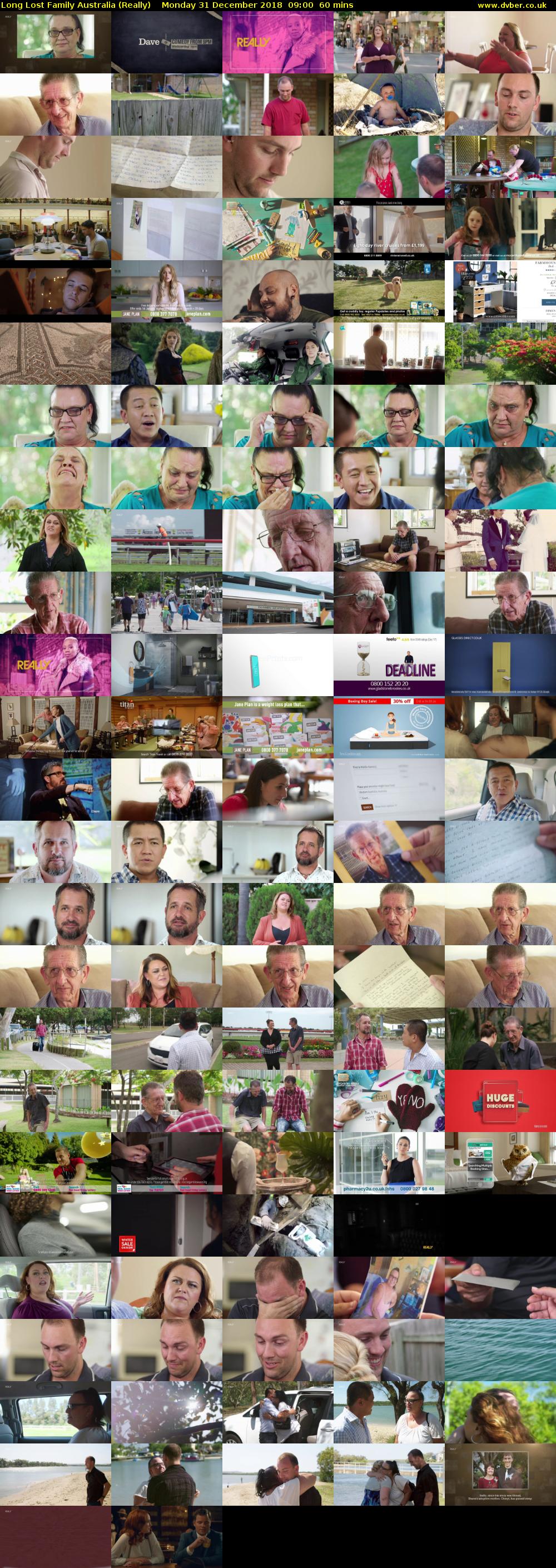 Long Lost Family Australia (Really) Monday 31 December 2018 09:00 - 10:00