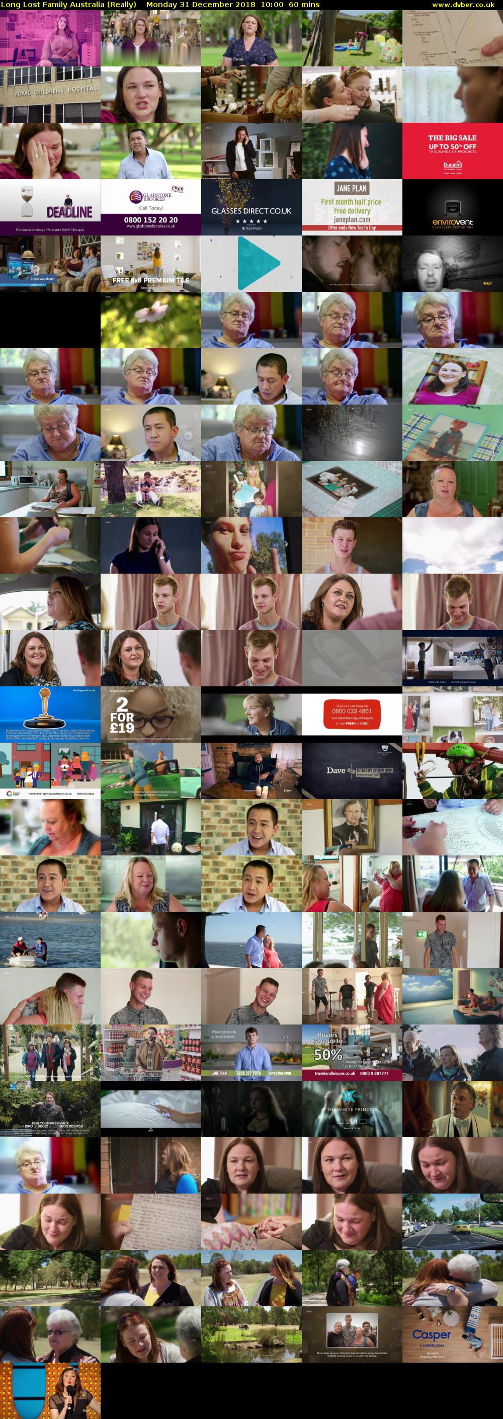 Long Lost Family Australia (Really) Monday 31 December 2018 10:00 - 11:00