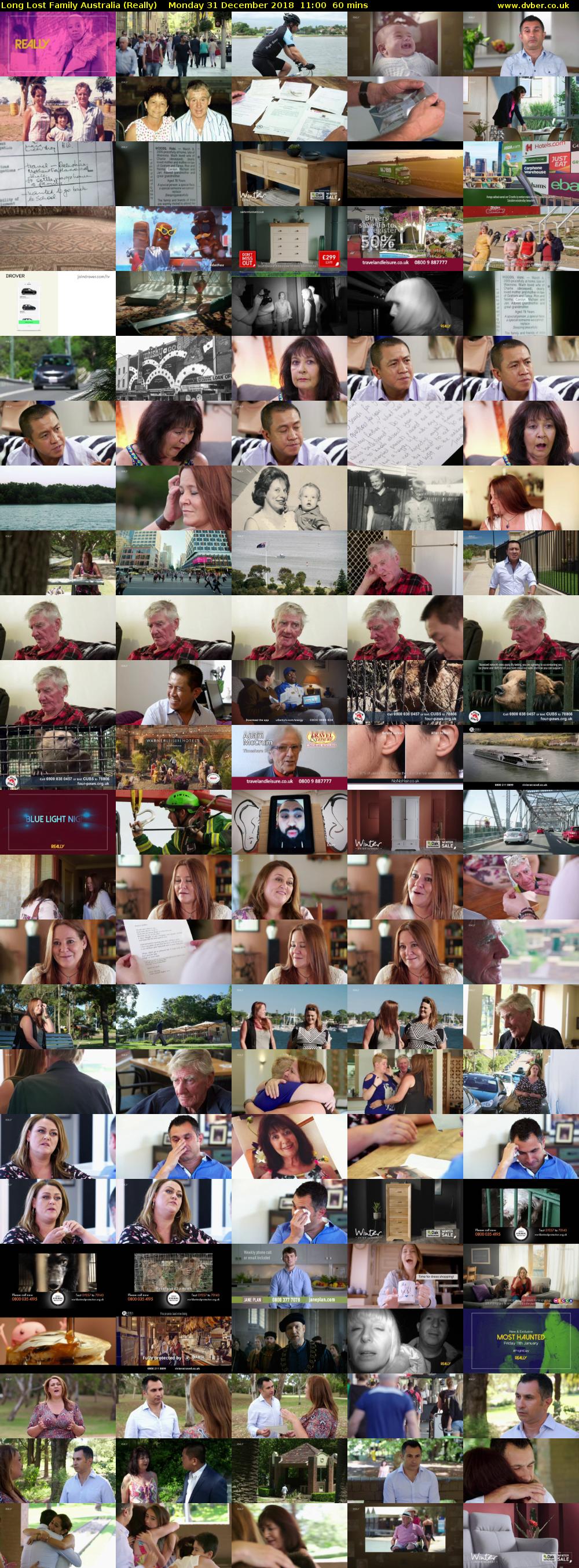 Long Lost Family Australia (Really) Monday 31 December 2018 11:00 - 12:00