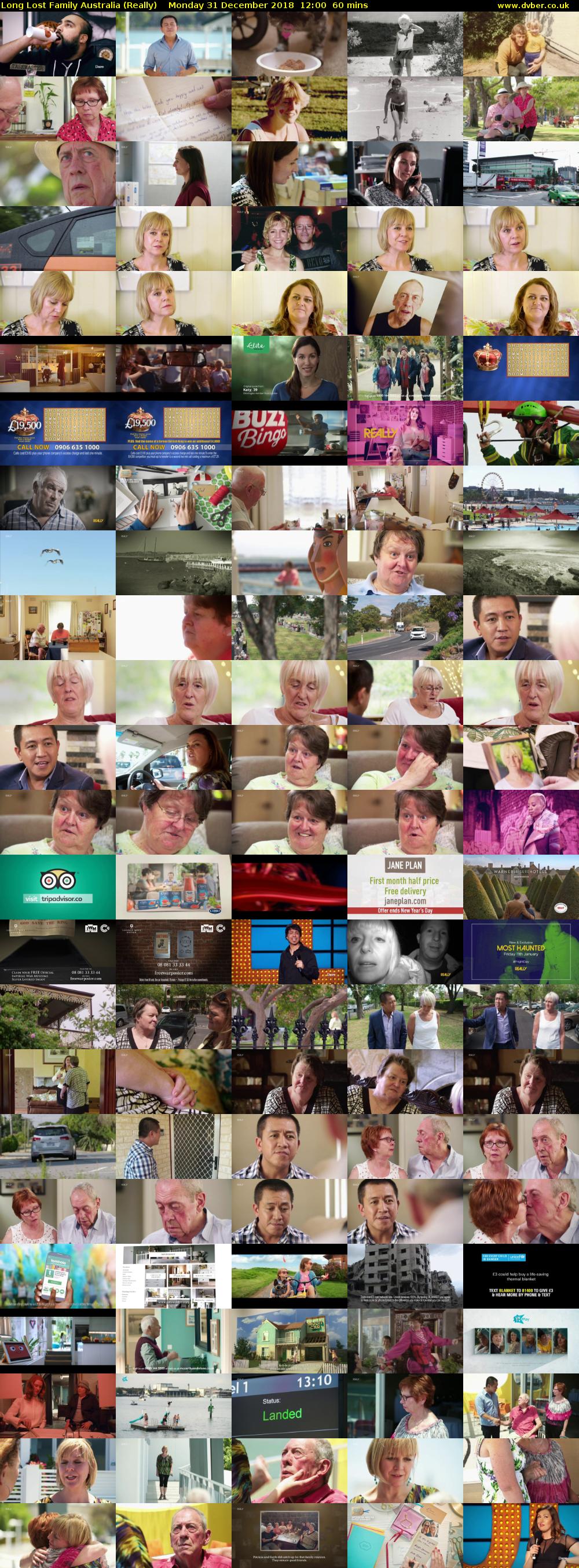 Long Lost Family Australia (Really) Monday 31 December 2018 12:00 - 13:00