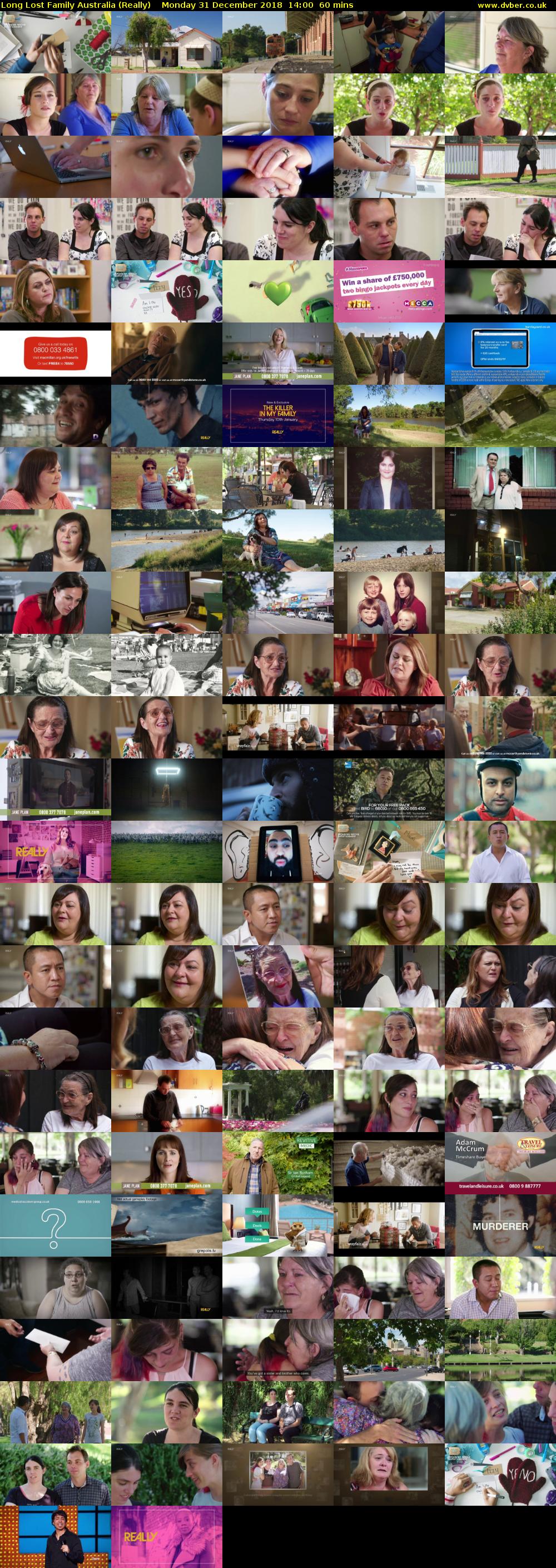 Long Lost Family Australia (Really) Monday 31 December 2018 14:00 - 15:00