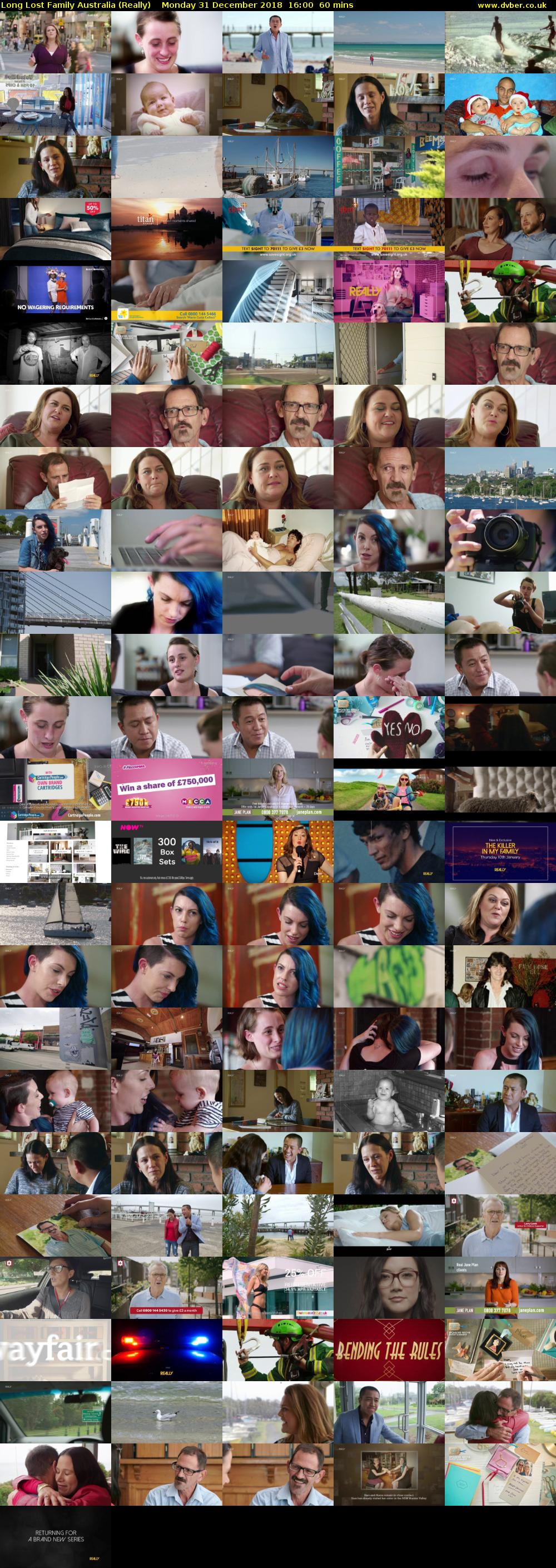 Long Lost Family Australia (Really) Monday 31 December 2018 16:00 - 17:00