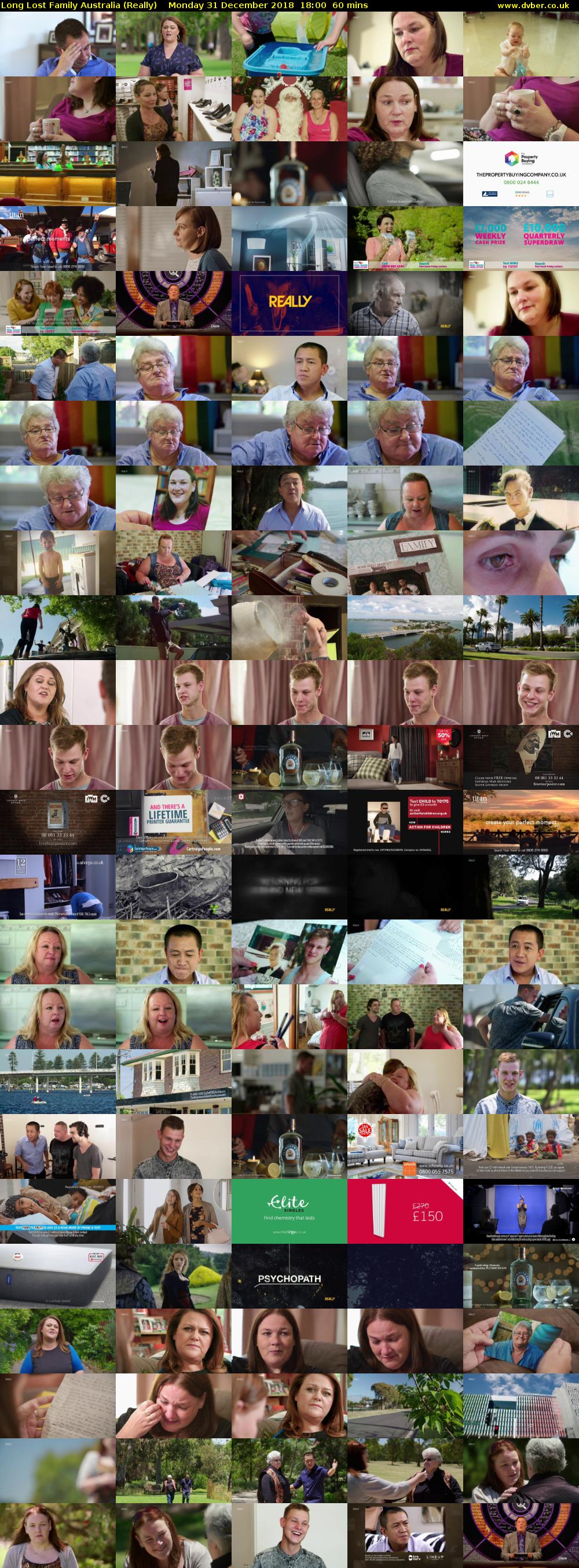 Long Lost Family Australia (Really) Monday 31 December 2018 18:00 - 19:00