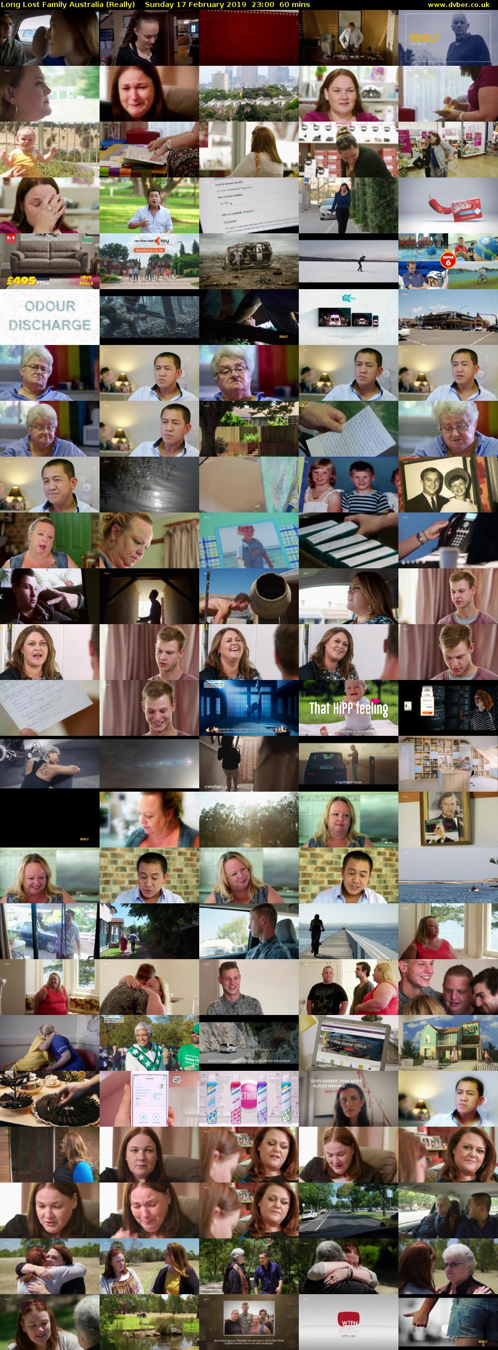 Long Lost Family Australia (Really) Sunday 17 February 2019 23:00 - 00:00
