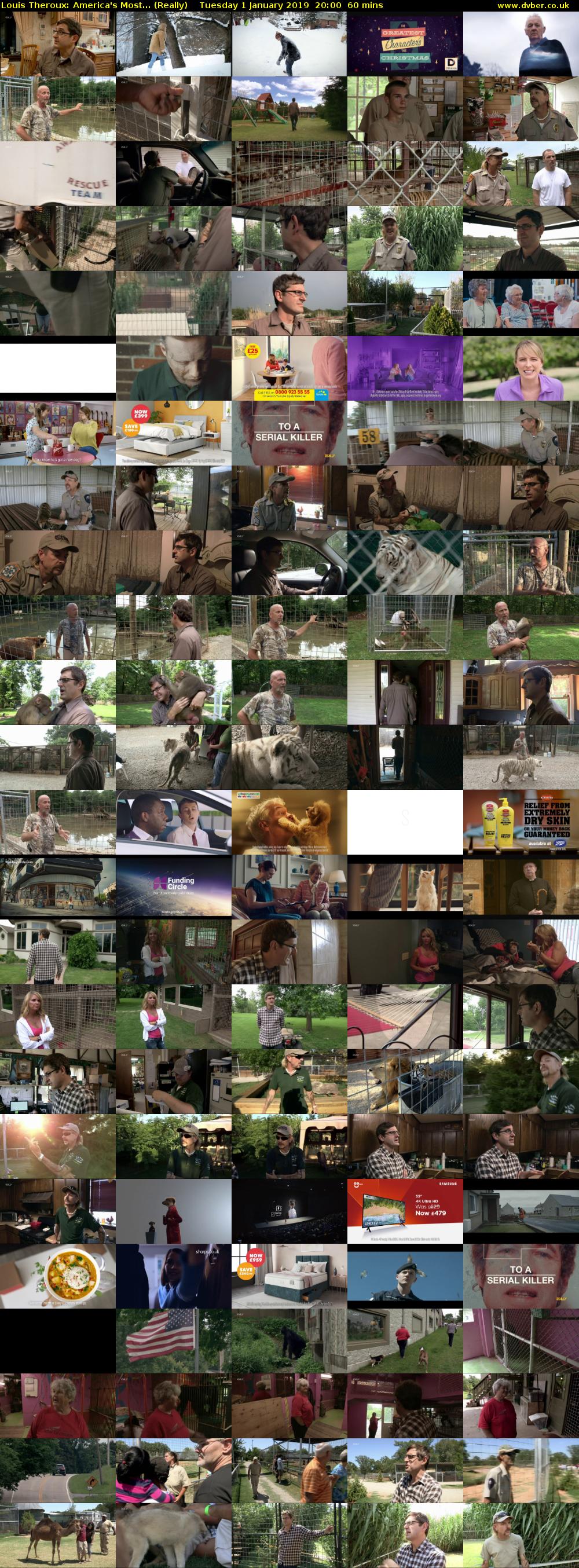 Louis Theroux: America's Most... (Really) Tuesday 1 January 2019 20:00 - 21:00