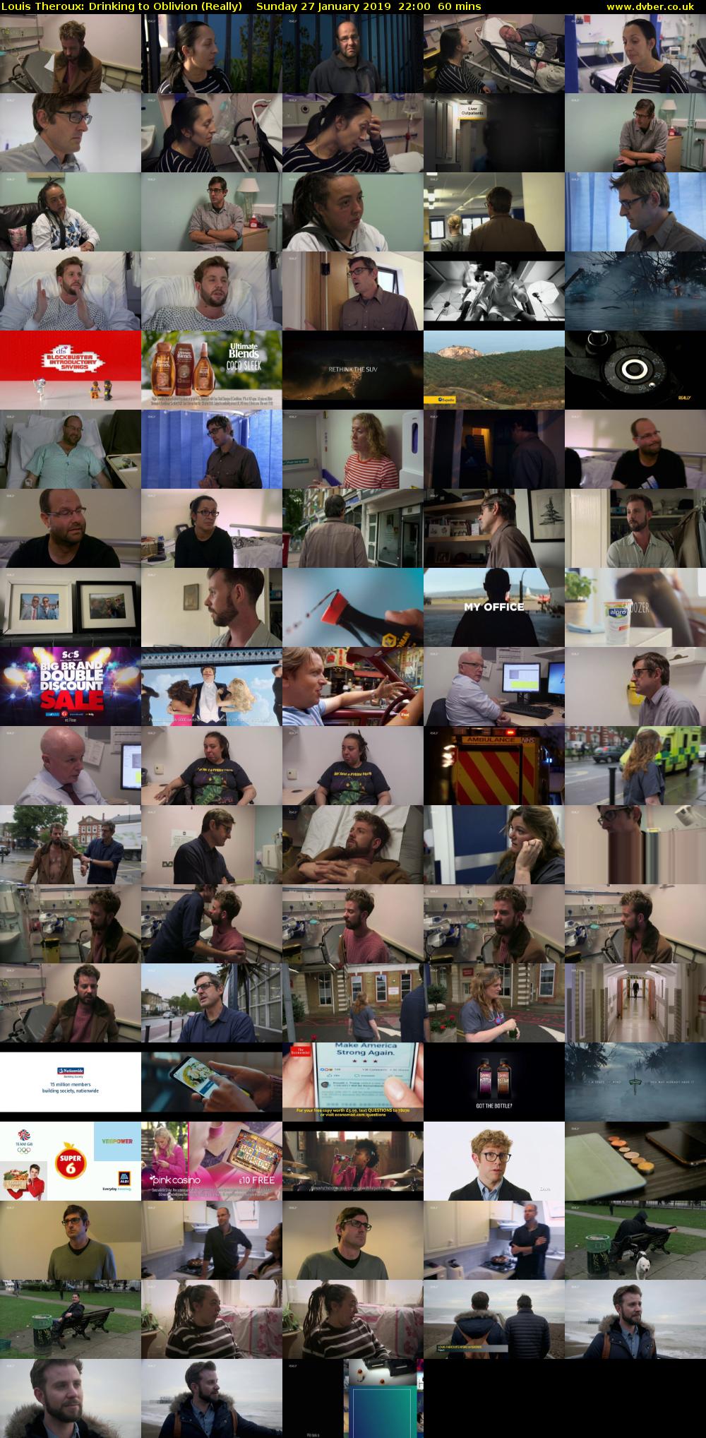 Louis Theroux: Drinking to Oblivion (Really) Sunday 27 January 2019 22:00 - 23:00