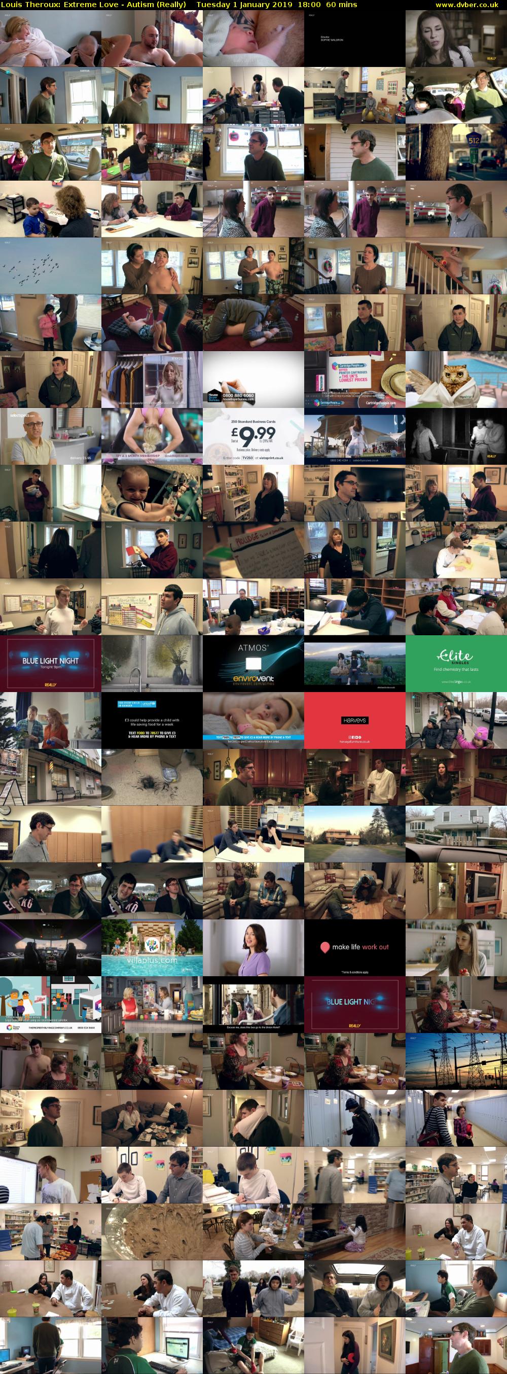 Louis Theroux: Extreme Love - Autism (Really) Tuesday 1 January 2019 18:00 - 19:00