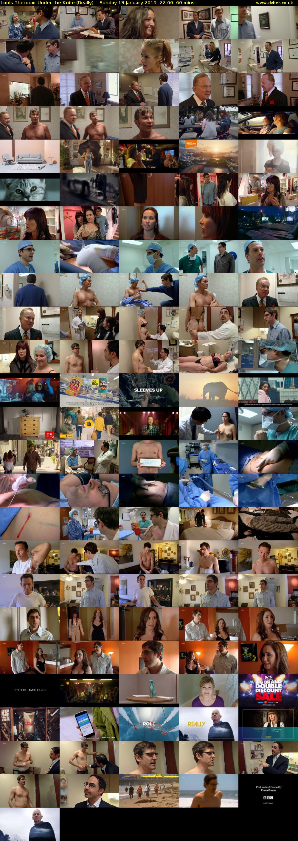 Louis Theroux: Under the Knife (Really) Sunday 13 January 2019 22:00 - 23:00